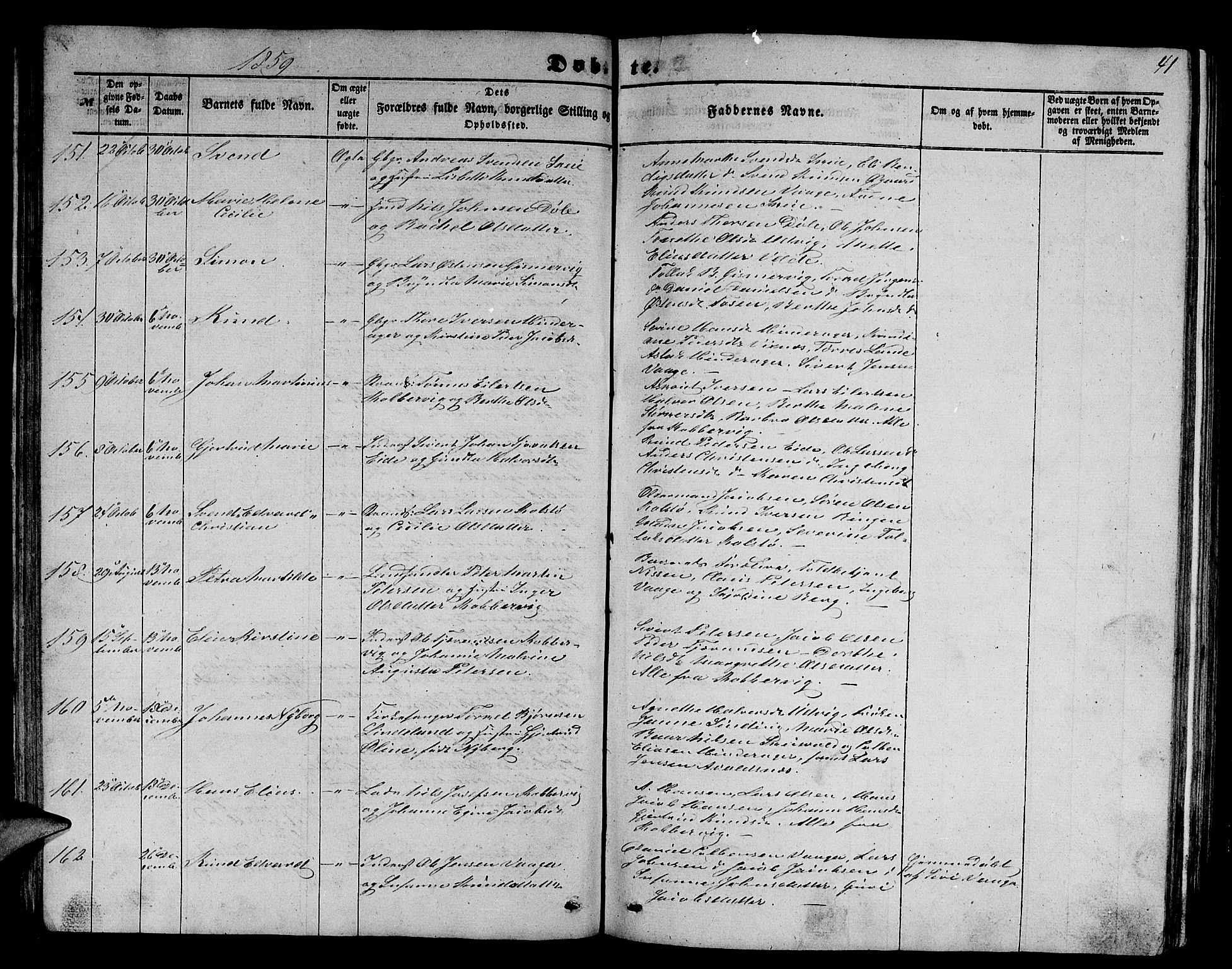 Avaldsnes sokneprestkontor, AV/SAST-A -101851/H/Ha/Hab/L0003: Parish register (copy) no. B 3, 1857-1871, p. 41