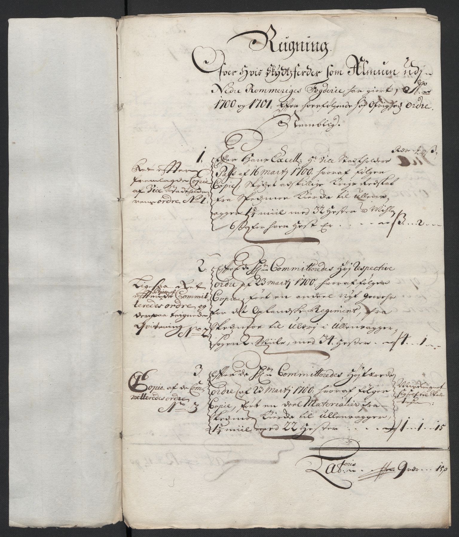 Rentekammeret inntil 1814, Reviderte regnskaper, Fogderegnskap, AV/RA-EA-4092/R11/L0584: Fogderegnskap Nedre Romerike, 1701, p. 232