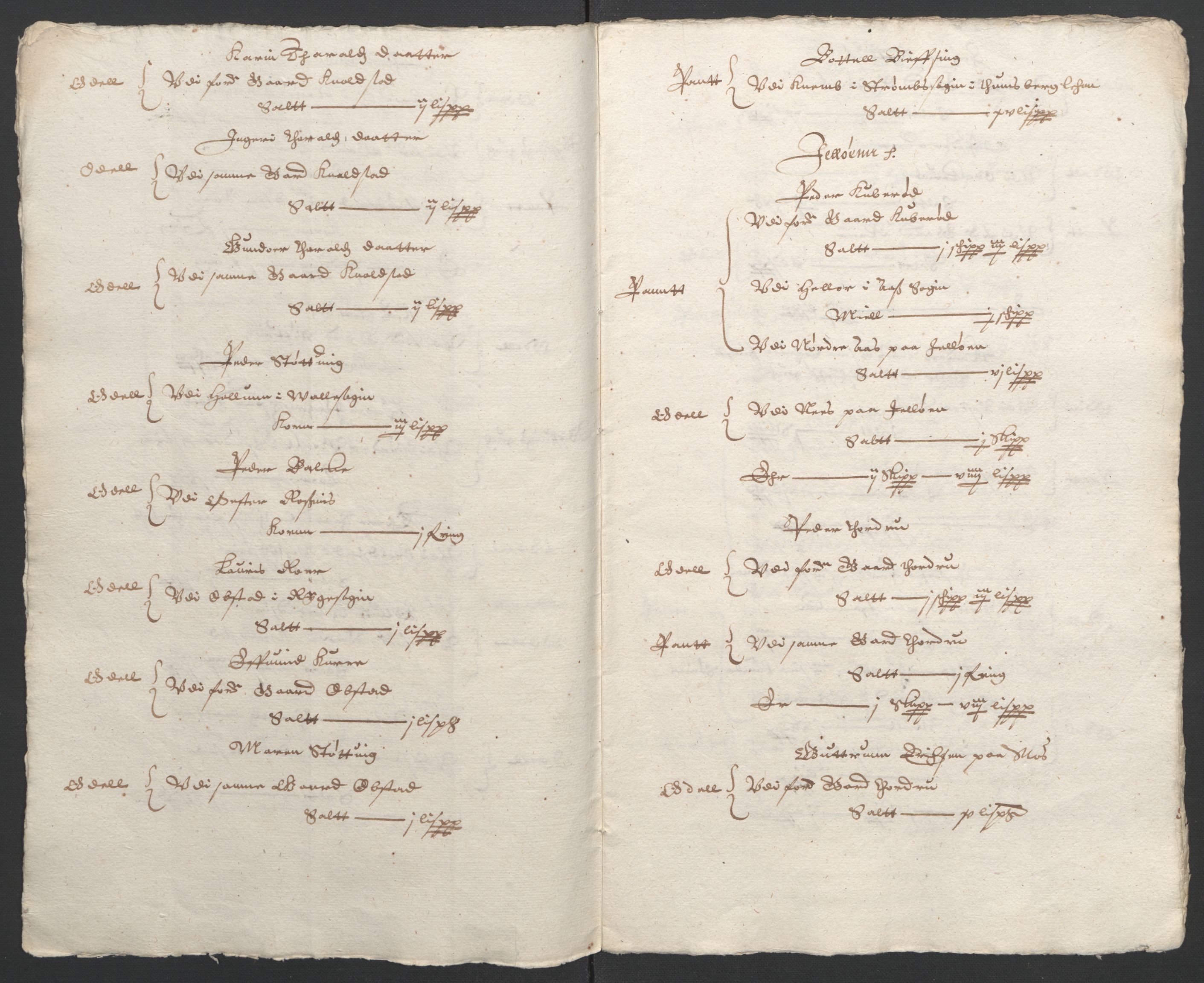 Stattholderembetet 1572-1771, RA/EA-2870/Ek/L0009/0001: Jordebøker til utlikning av rosstjeneste 1624-1626: / Odelsjordebøker for noen vikværske len, 1624-1626, p. 79