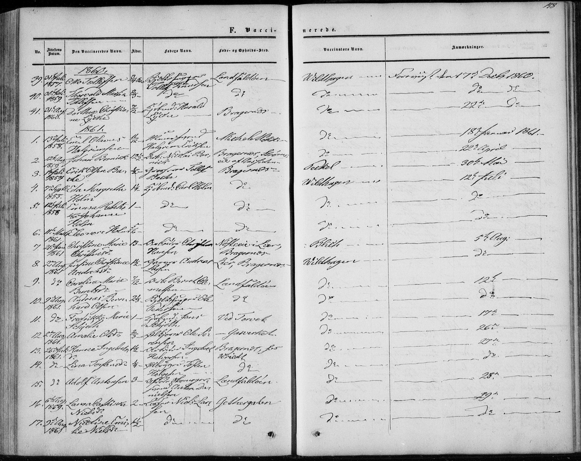Bragernes kirkebøker, SAKO/A-6/F/Fc/L0002: Parish register (official) no. III 2, 1854-1865, p. 158