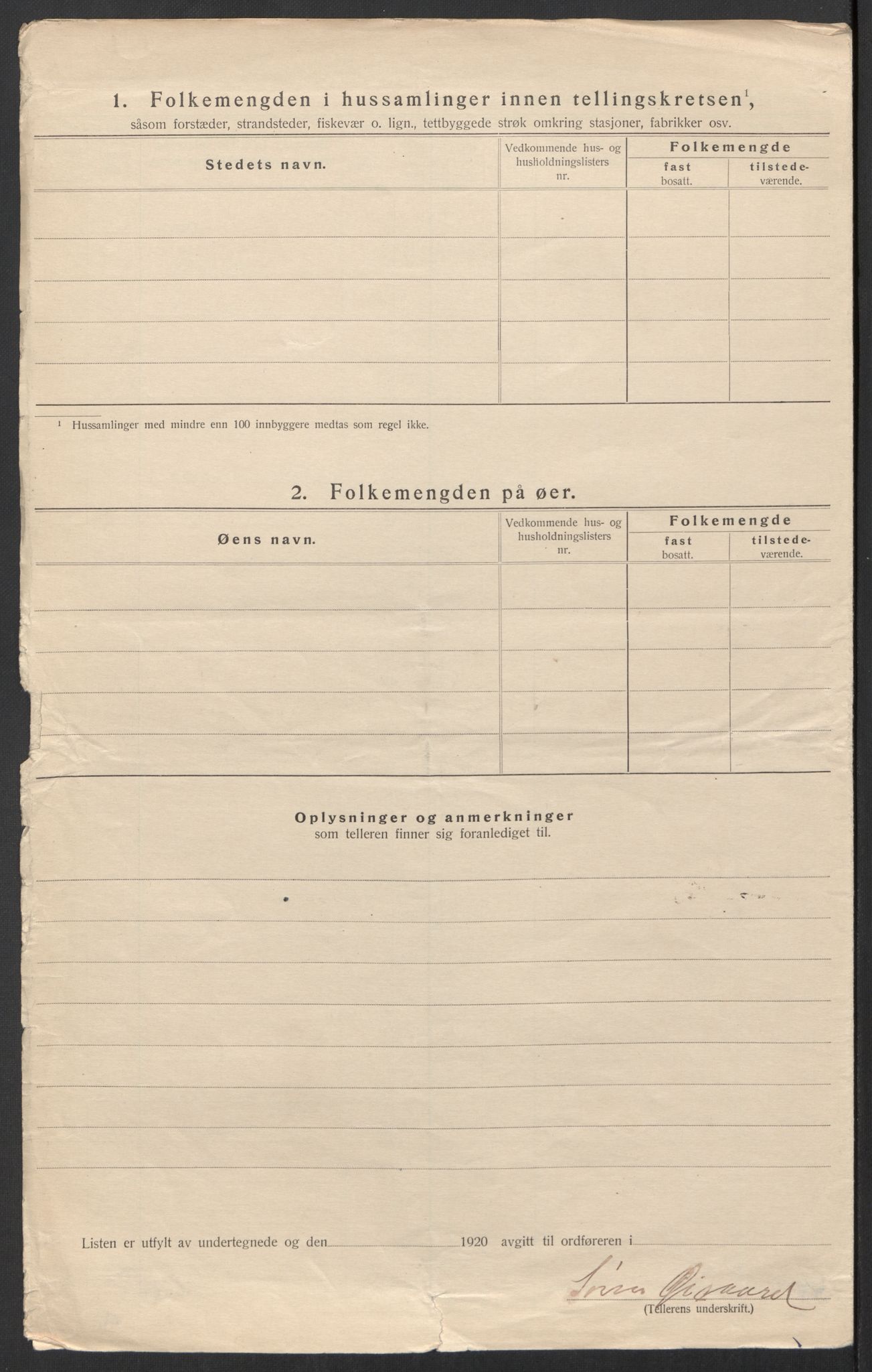 SAT, 1920 census for Sørfold, 1920, p. 44