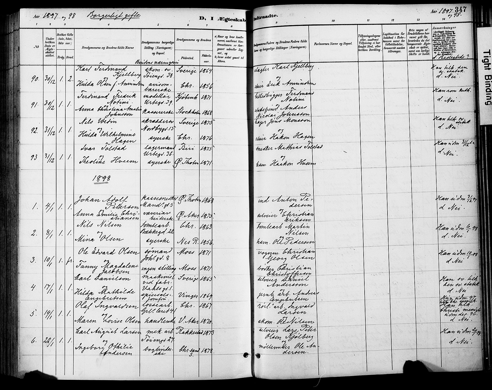 Grønland prestekontor Kirkebøker, SAO/A-10848/F/Fa/L0013: Parish register (official) no. 13, 1887-1906, p. 347