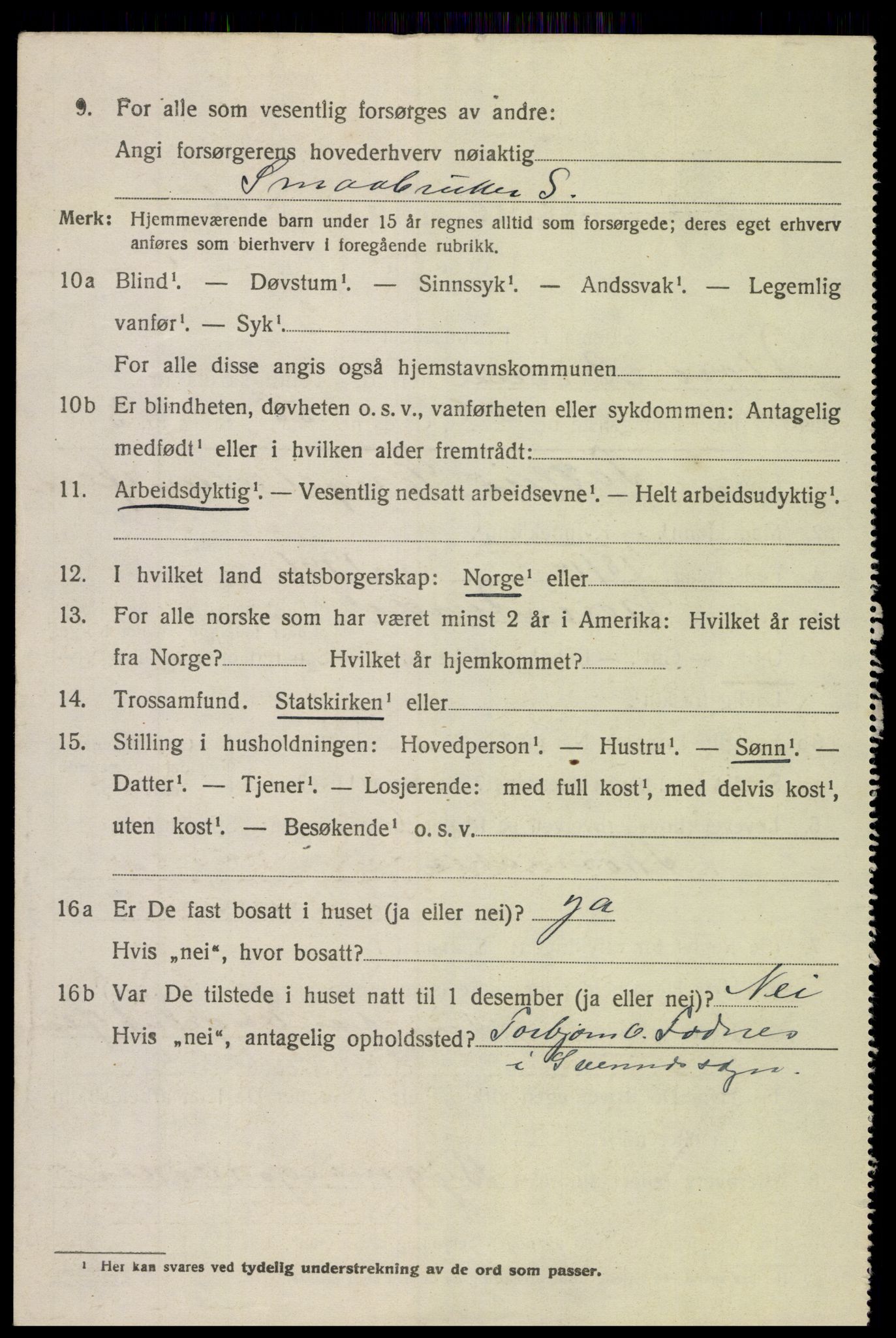 SAH, 1920 census for Nord-Aurdal, 1920, p. 6649