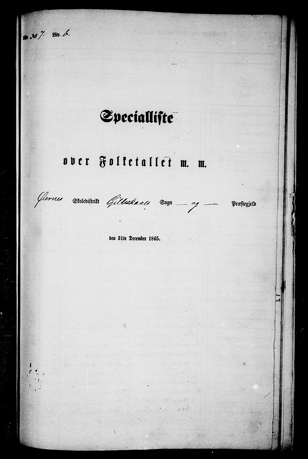 RA, 1865 census for Gildeskål, 1865, p. 96