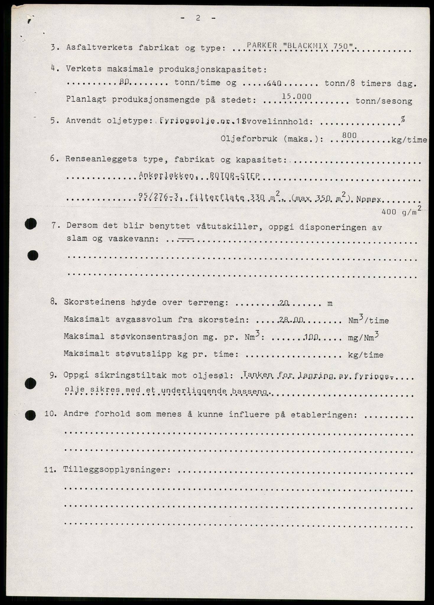 Statens forurensningstilsyn, hovedkontoret, AV/RA-S-4136/1/D/Da/L0493: Konsesjonssaker, 1985-1993, p. 119