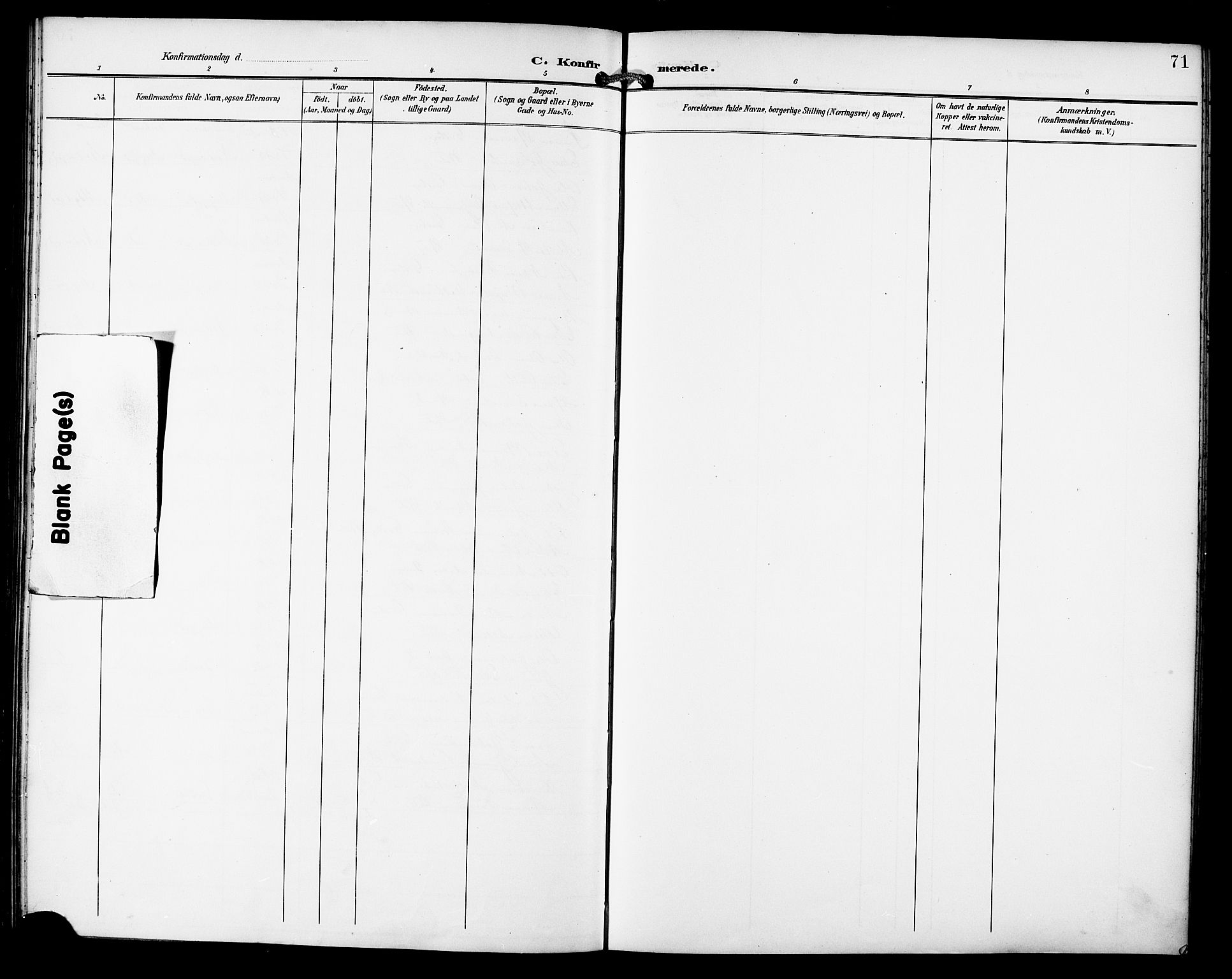 Ministerialprotokoller, klokkerbøker og fødselsregistre - Nordland, SAT/A-1459/810/L0152: Parish register (official) no. 810A11, 1895-1899, p. 71