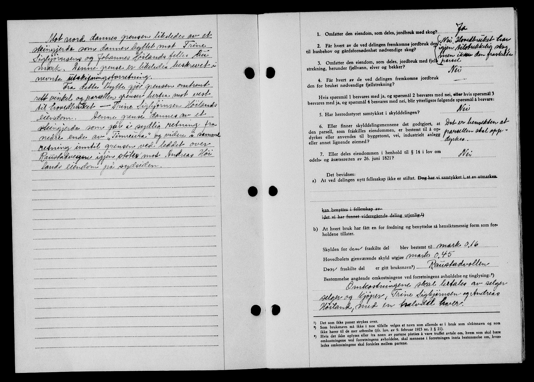 Flekkefjord sorenskriveri, AV/SAK-1221-0001/G/Gb/Gba/L0058: Mortgage book no. A-6, 1942-1944, Diary no: : 432/1943