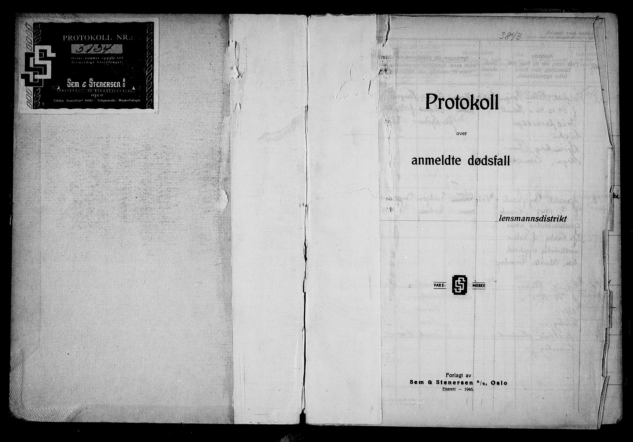 Lørenskog lensmannskontor, SAO/A-10551/H/Ha/L0003: Dødsfallsprotokoll, 1947-1956