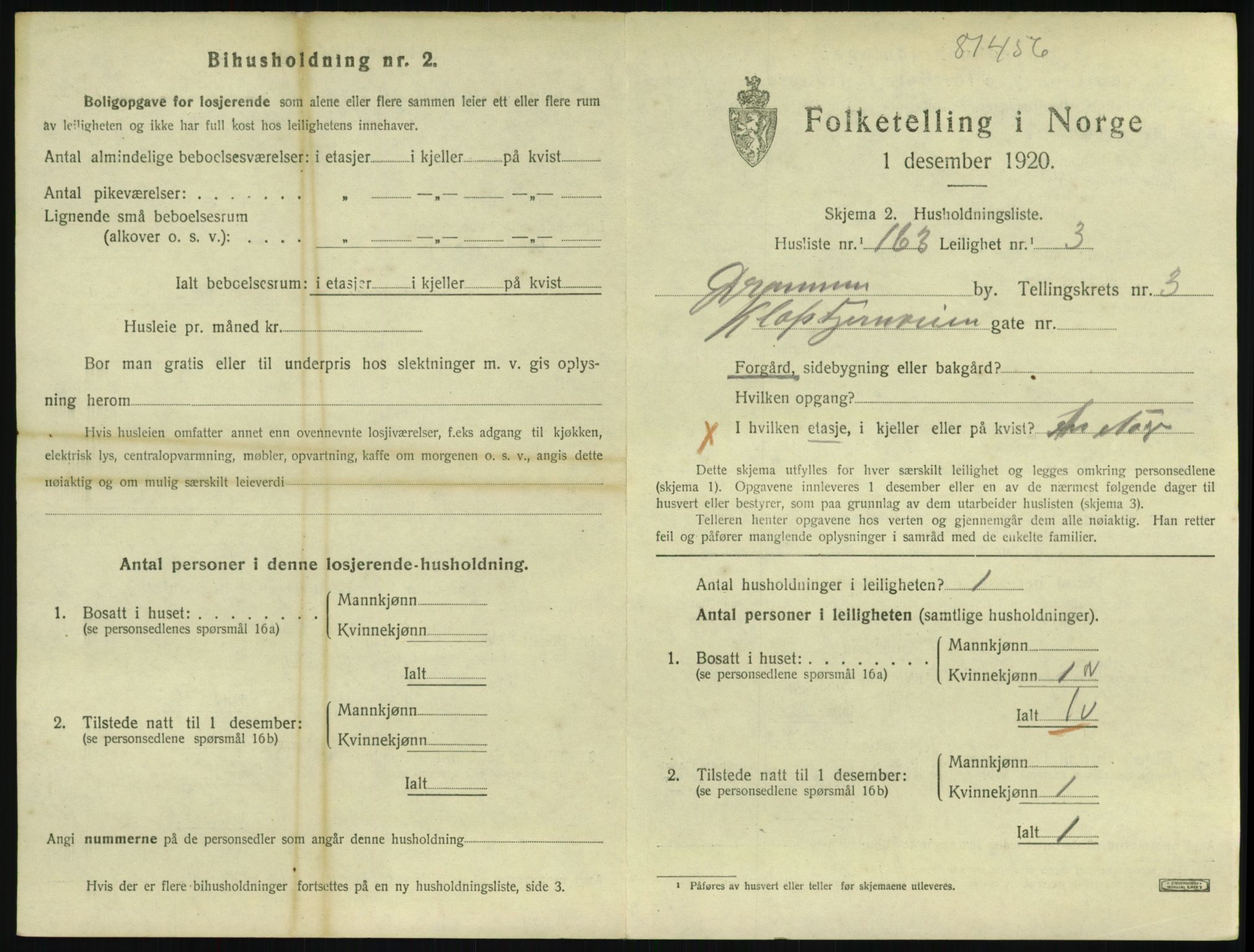 SAKO, 1920 census for Drammen, 1920, p. 9035