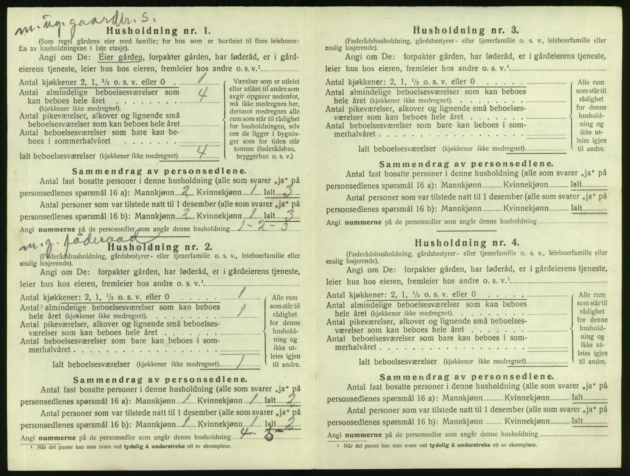 SAT, 1920 census for Vanylven, 1920, p. 304