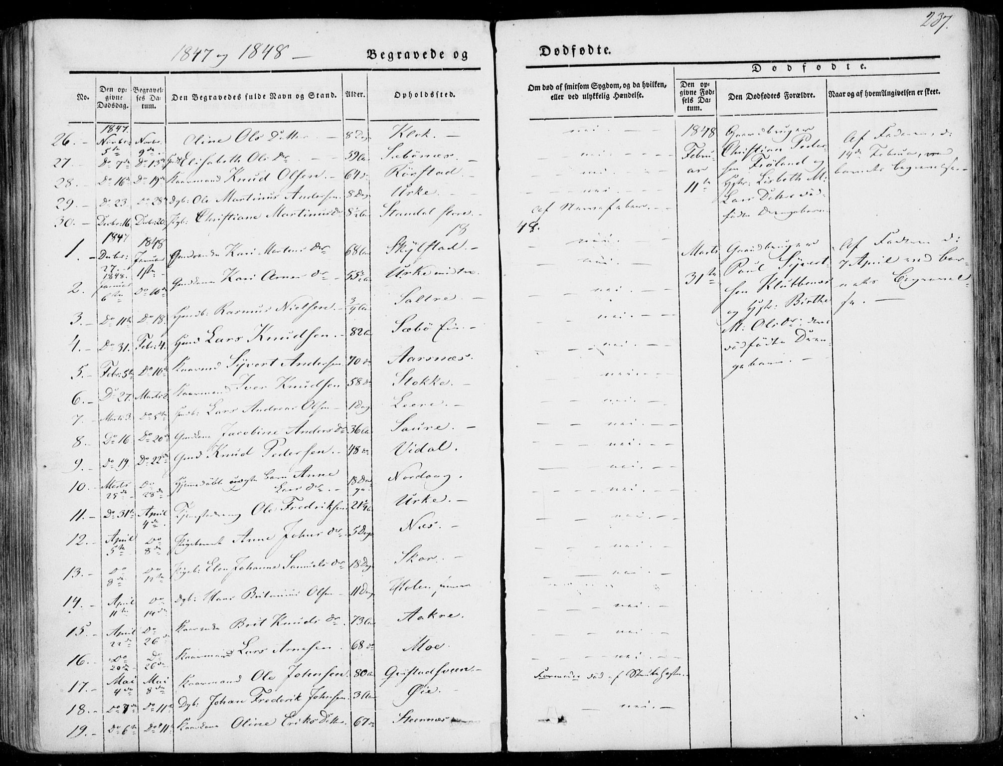 Ministerialprotokoller, klokkerbøker og fødselsregistre - Møre og Romsdal, SAT/A-1454/515/L0209: Parish register (official) no. 515A05, 1847-1868, p. 237