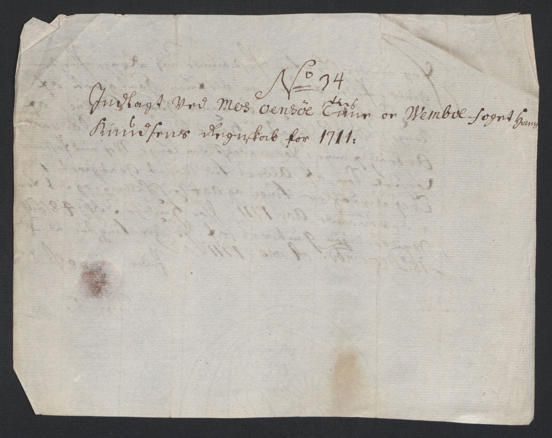 Rentekammeret inntil 1814, Reviderte regnskaper, Fogderegnskap, AV/RA-EA-4092/R04/L0136: Fogderegnskap Moss, Onsøy, Tune, Veme og Åbygge, 1711, p. 219