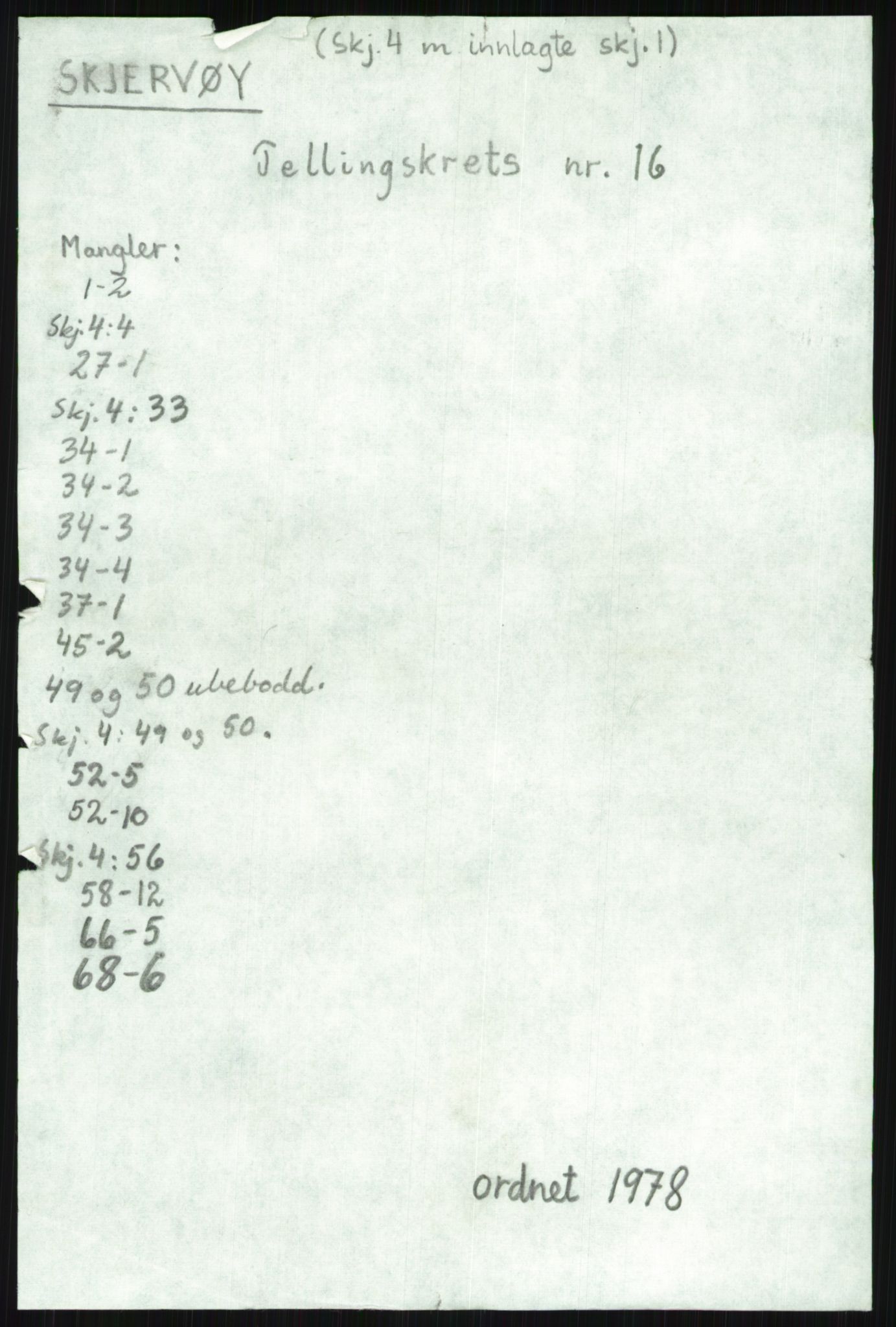 SATØ, 1920 census for Skjervøy, 1920, p. 7562