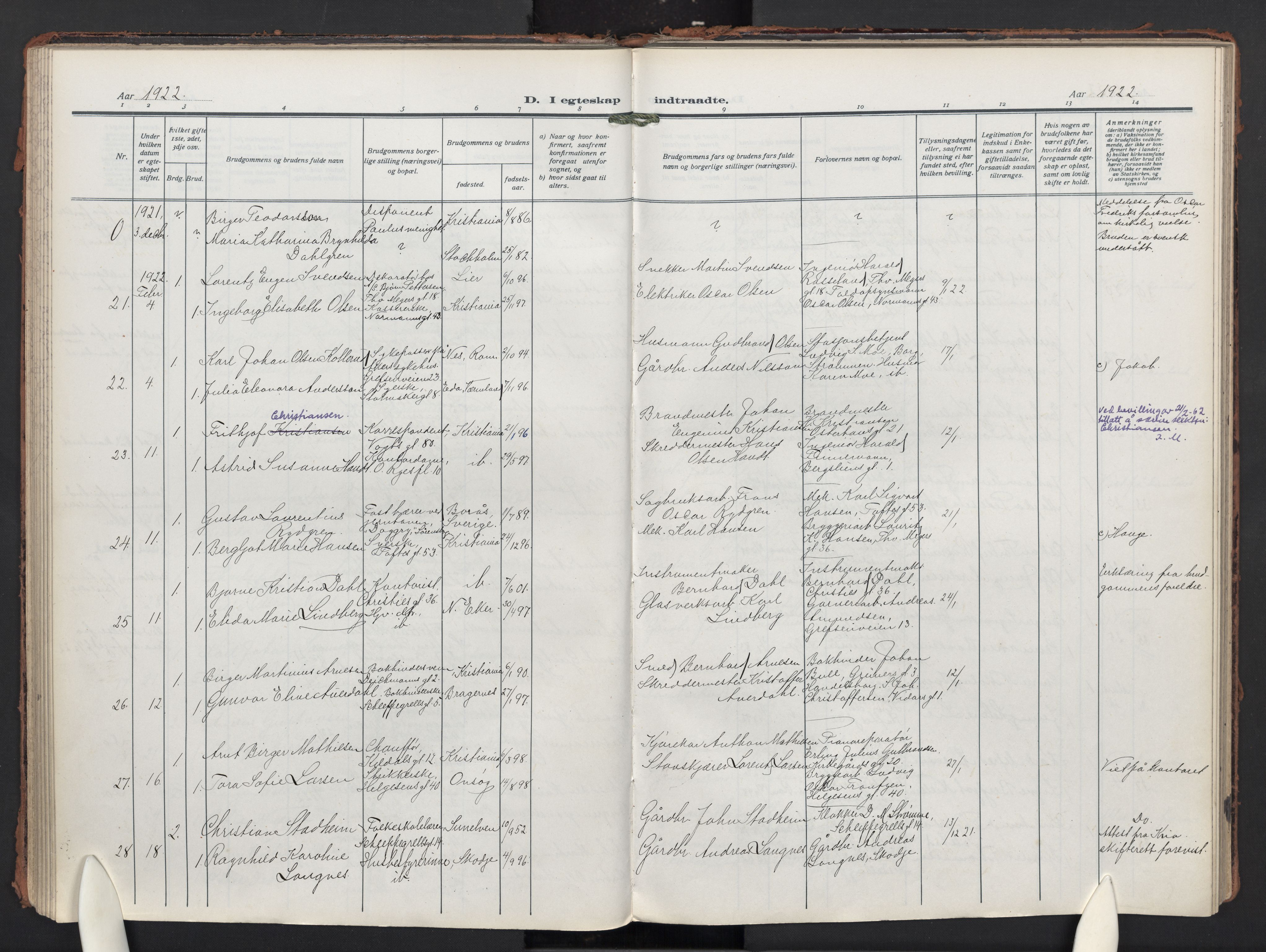 Paulus prestekontor Kirkebøker, SAO/A-10871/F/Fa/L0024: Parish register (official) no. 24, 1917-1929