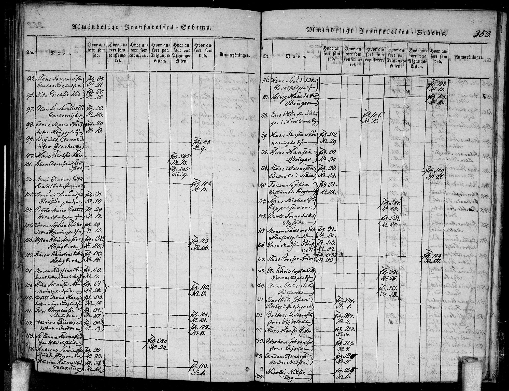 Kråkstad prestekontor Kirkebøker, SAO/A-10125a/F/Fa/L0003: Parish register (official) no. I 3, 1813-1824, p. 353