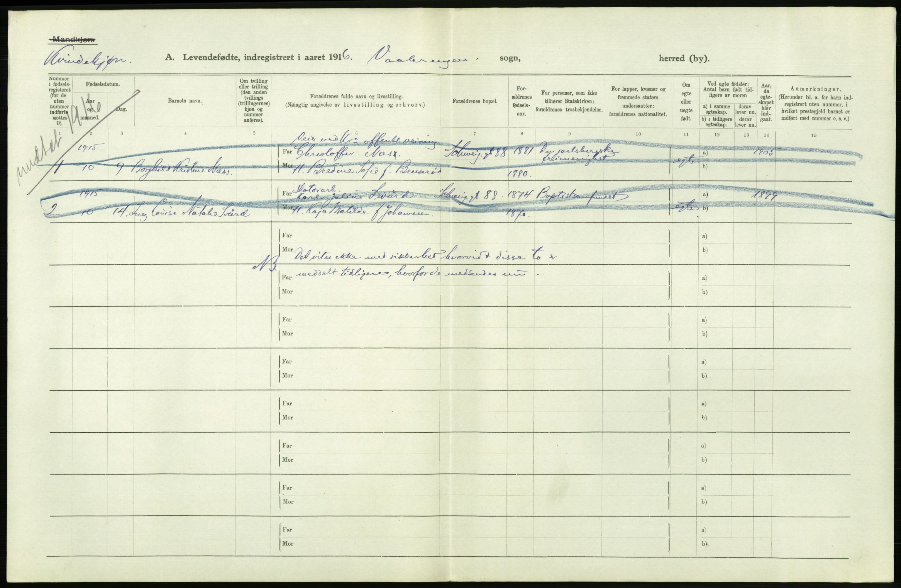 Statistisk sentralbyrå, Sosiodemografiske emner, Befolkning, AV/RA-S-2228/D/Df/Dfb/Dfbg/L0006: Kristiania: Levendefødte menn og kvinner., 1917, p. 374