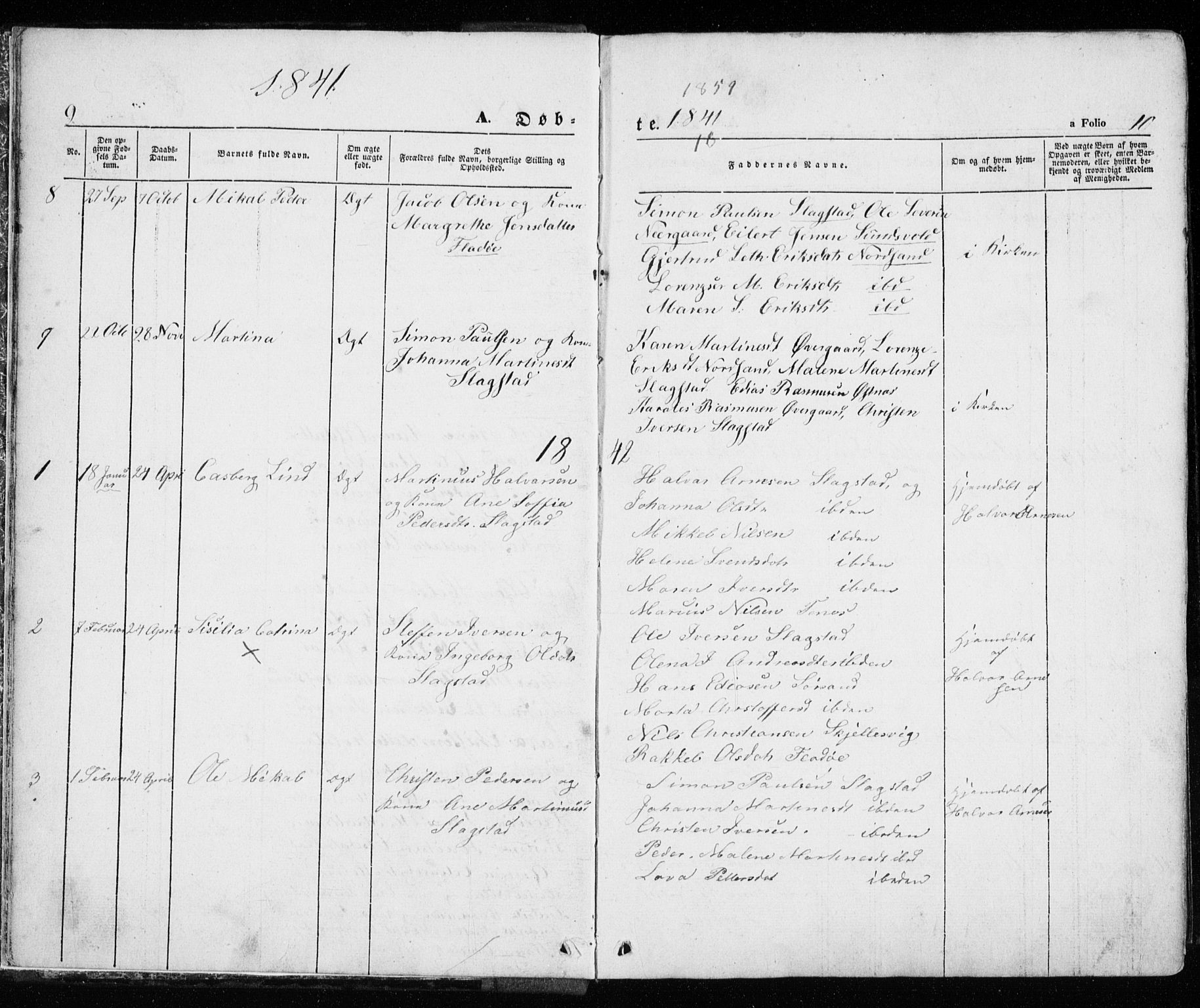 Trondenes sokneprestkontor, SATØ/S-1319/H/Ha/L0010kirke: Parish register (official) no. 10, 1840-1865, p. 9-10