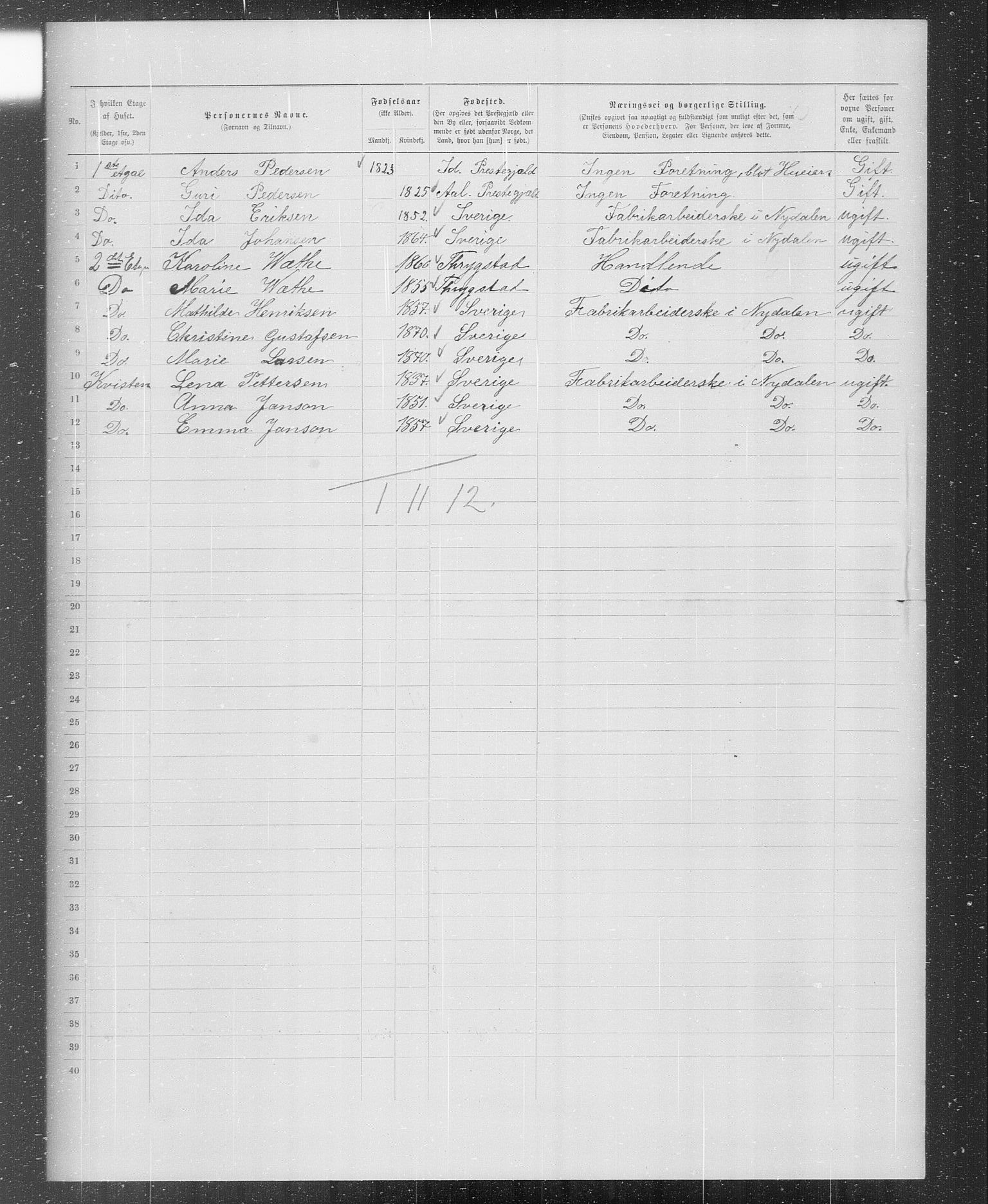 OBA, Municipal Census 1899 for Kristiania, 1899, p. 629