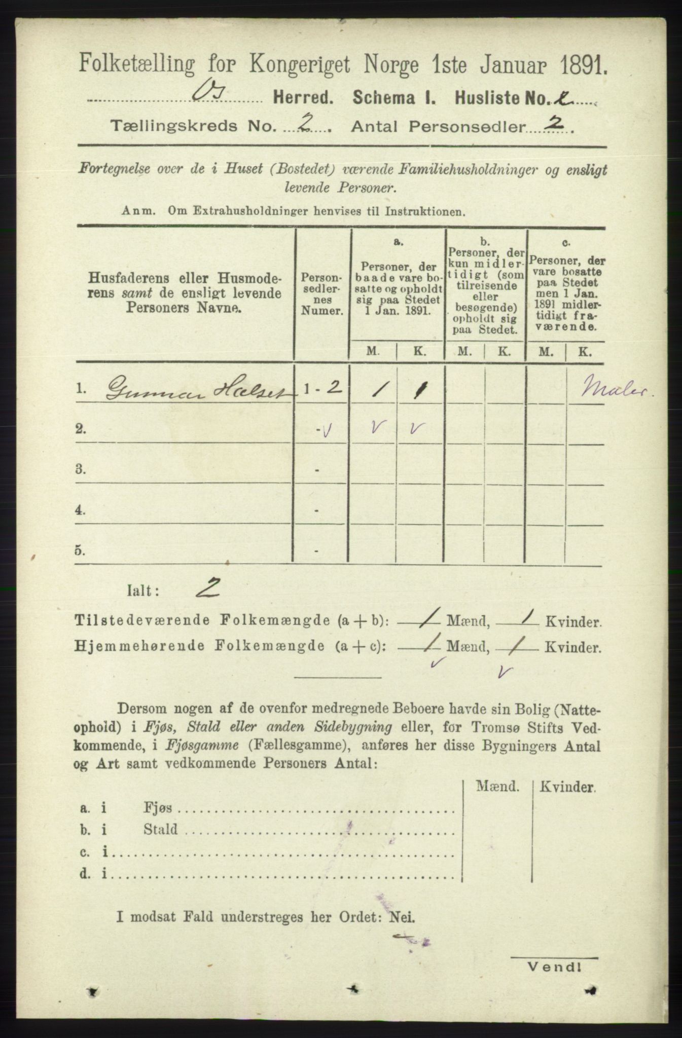 RA, 1891 census for 1243 Os, 1891, p. 356