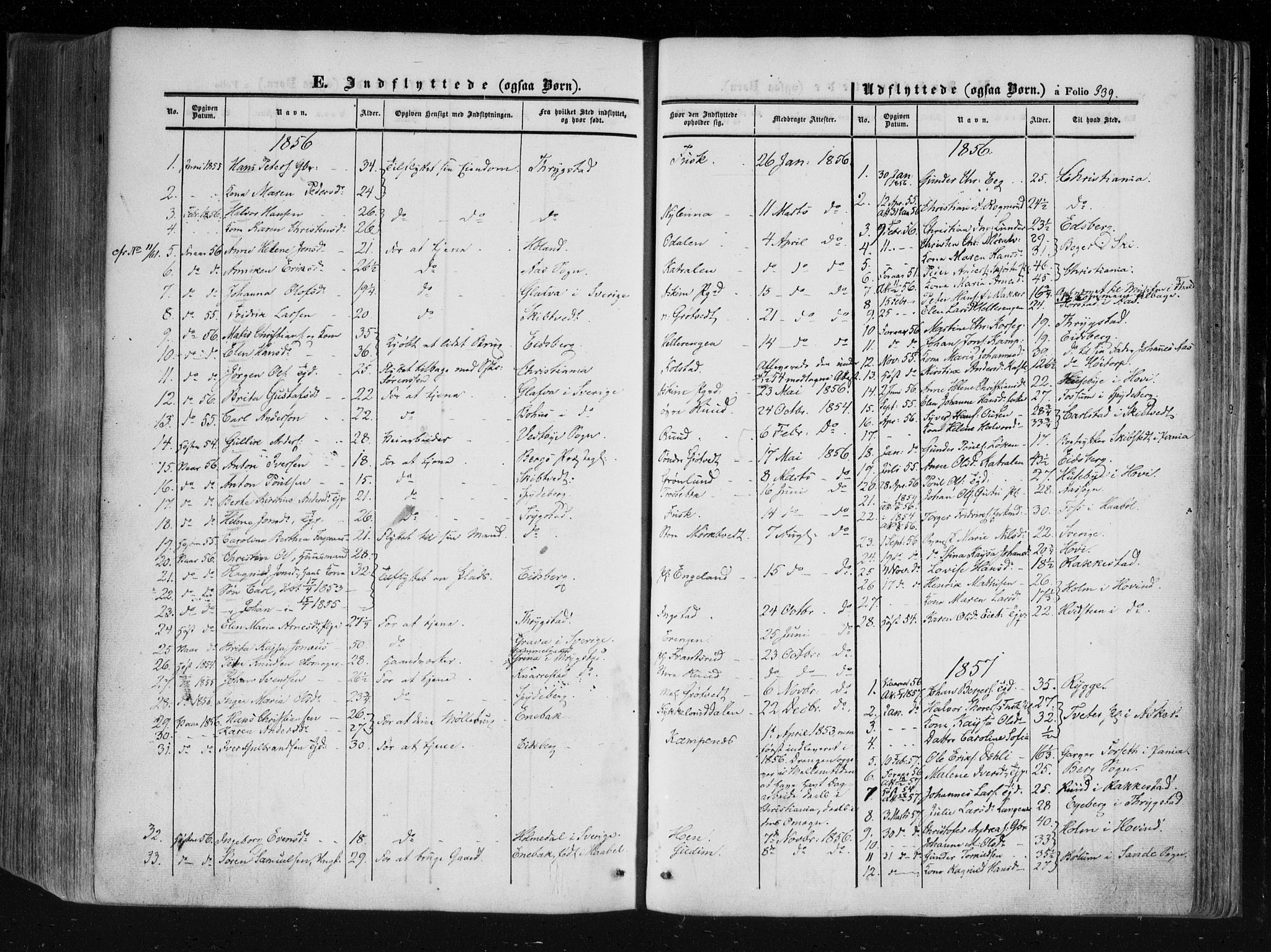 Askim prestekontor Kirkebøker, SAO/A-10900/F/Fa/L0005: Parish register (official) no. 5, 1847-1879, p. 339