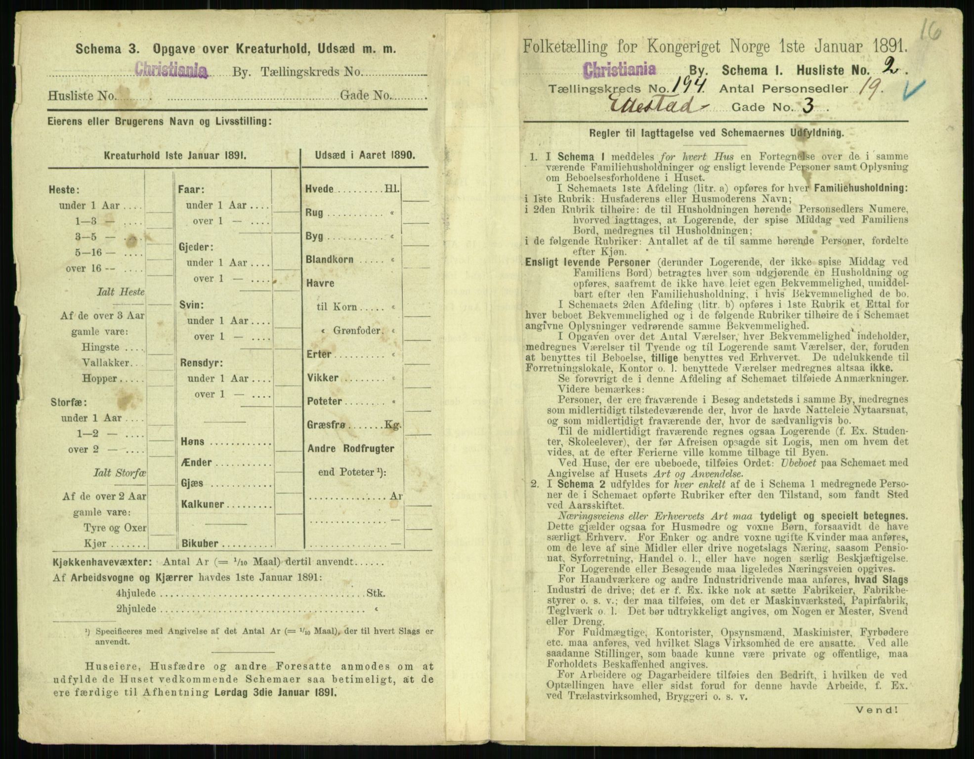 RA, 1891 census for 0301 Kristiania, 1891, p. 116824