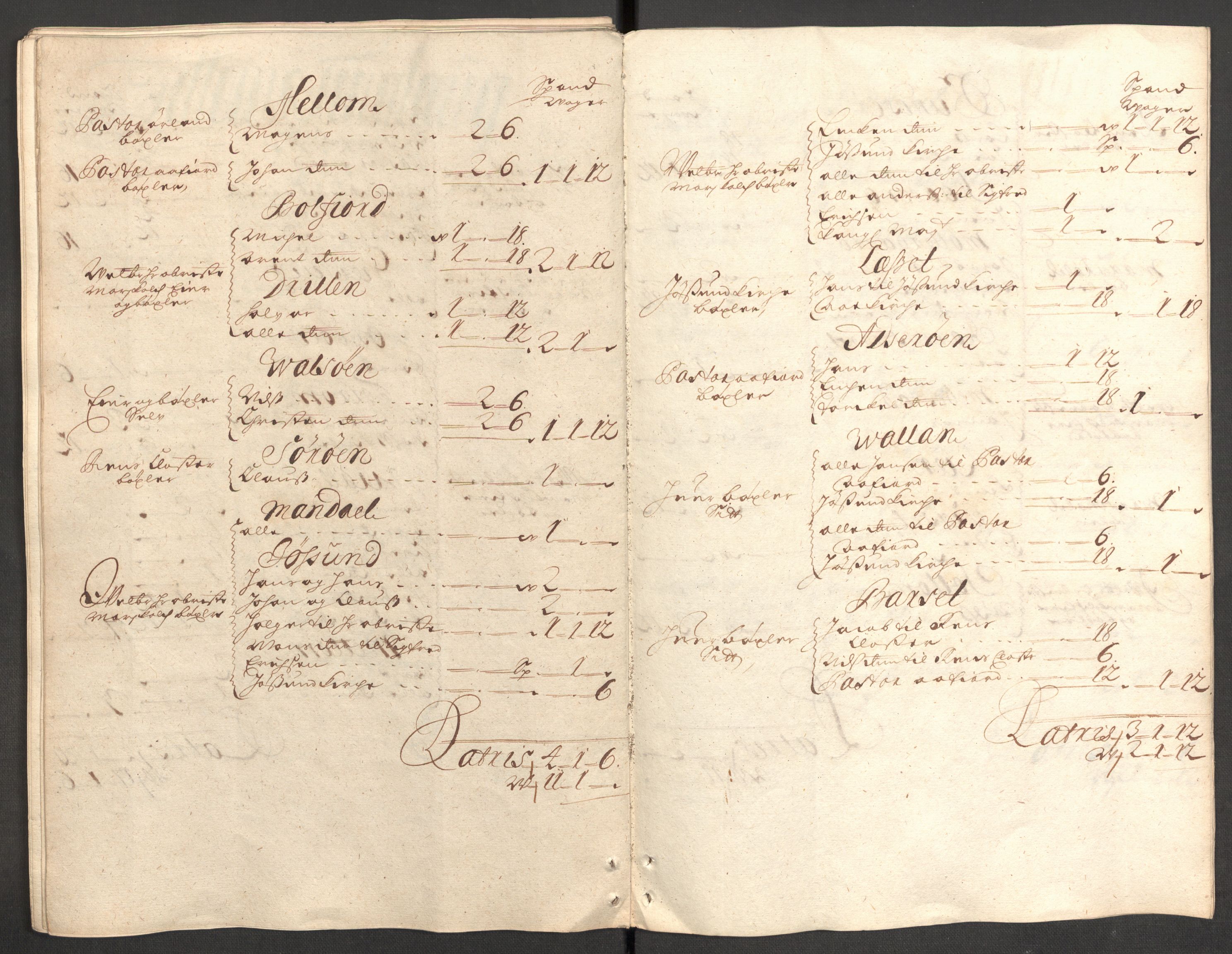 Rentekammeret inntil 1814, Reviderte regnskaper, Fogderegnskap, AV/RA-EA-4092/R57/L3853: Fogderegnskap Fosen, 1698-1699, p. 284