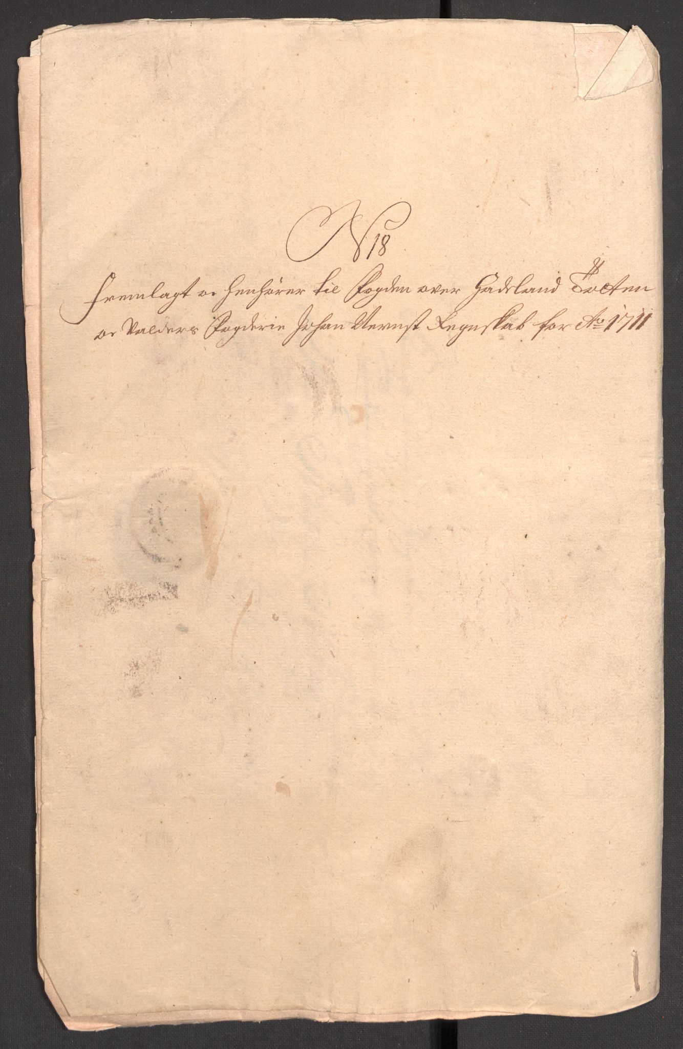 Rentekammeret inntil 1814, Reviderte regnskaper, Fogderegnskap, AV/RA-EA-4092/R18/L1308: Fogderegnskap Hadeland, Toten og Valdres, 1711, p. 488