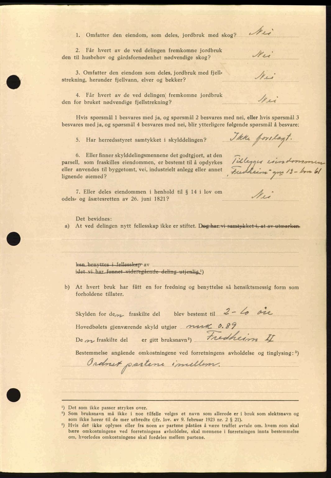 Nordmøre sorenskriveri, AV/SAT-A-4132/1/2/2Ca: Mortgage book no. A91, 1941-1942, Diary no: : 2309/1941