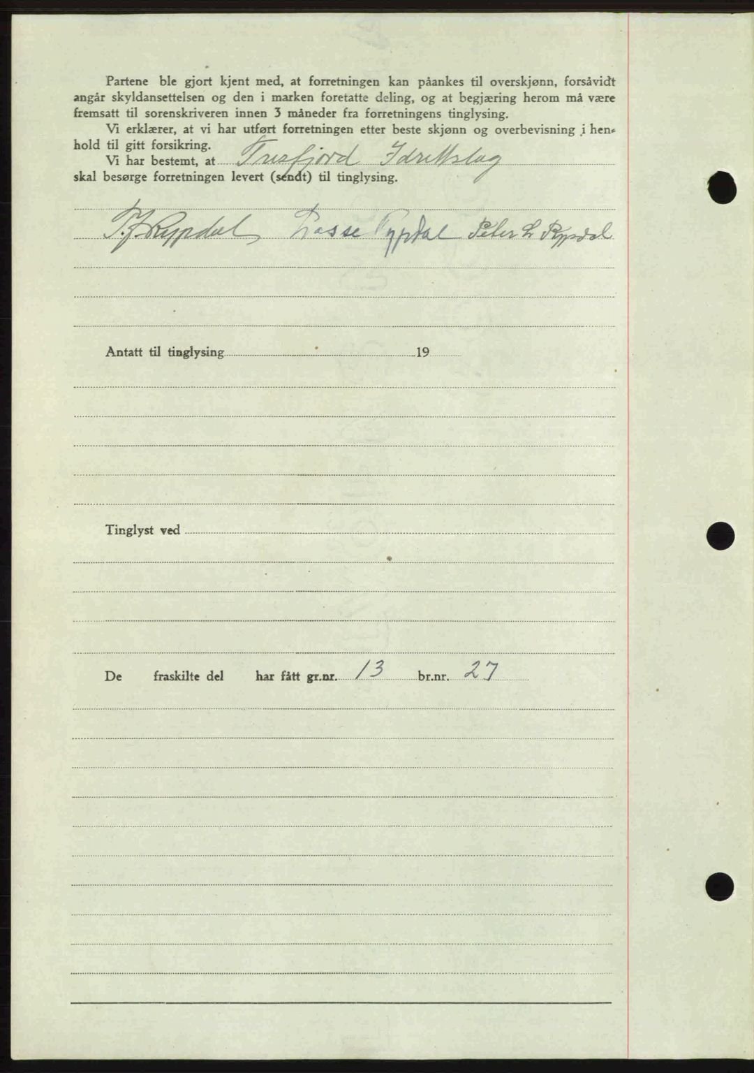 Romsdal sorenskriveri, AV/SAT-A-4149/1/2/2C: Mortgage book no. A21, 1946-1946, Diary no: : 2708/1946