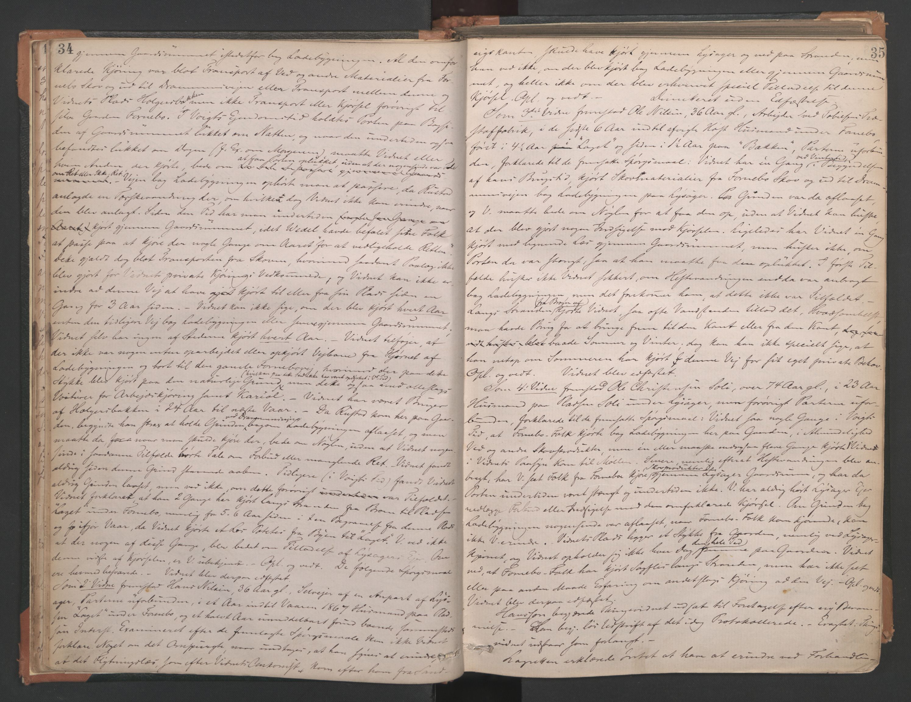 Aker sorenskriveri, AV/SAO-A-10895/F/Fc/Fcb/L0039: Ekstrarettsprotokoll, 1871-1874, p. 34-35