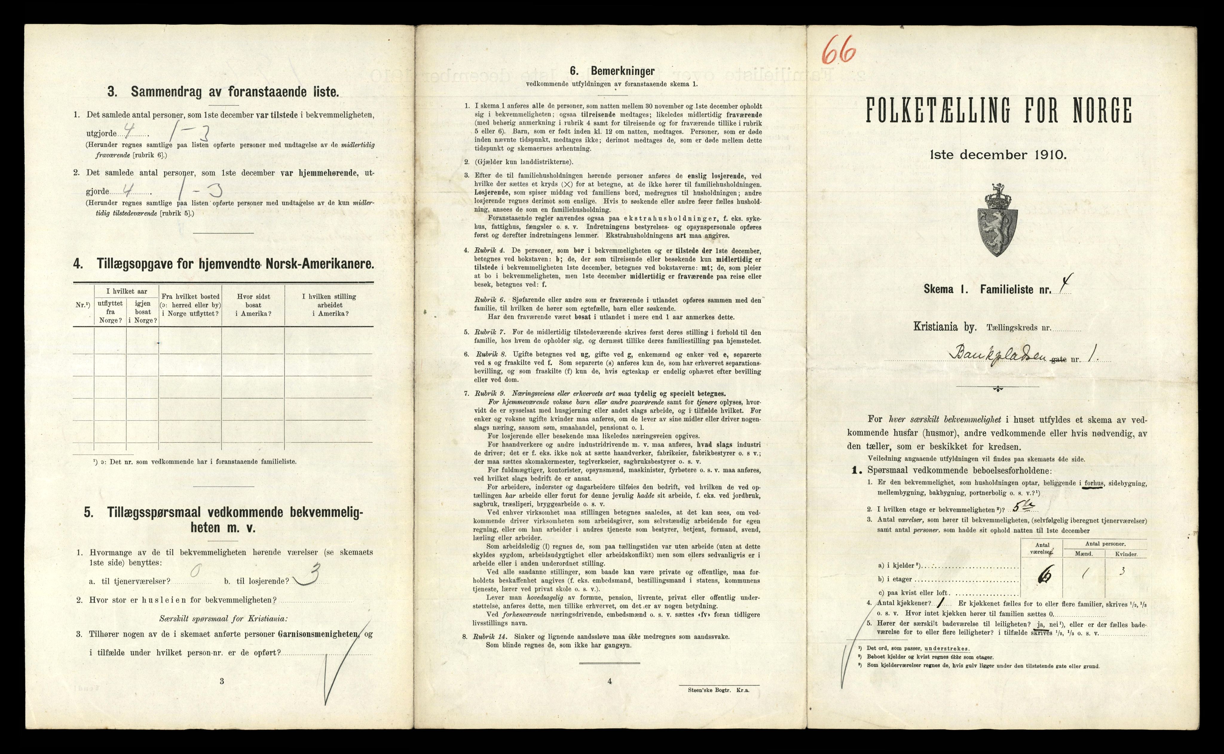 RA, 1910 census for Kristiania, 1910, p. 4495