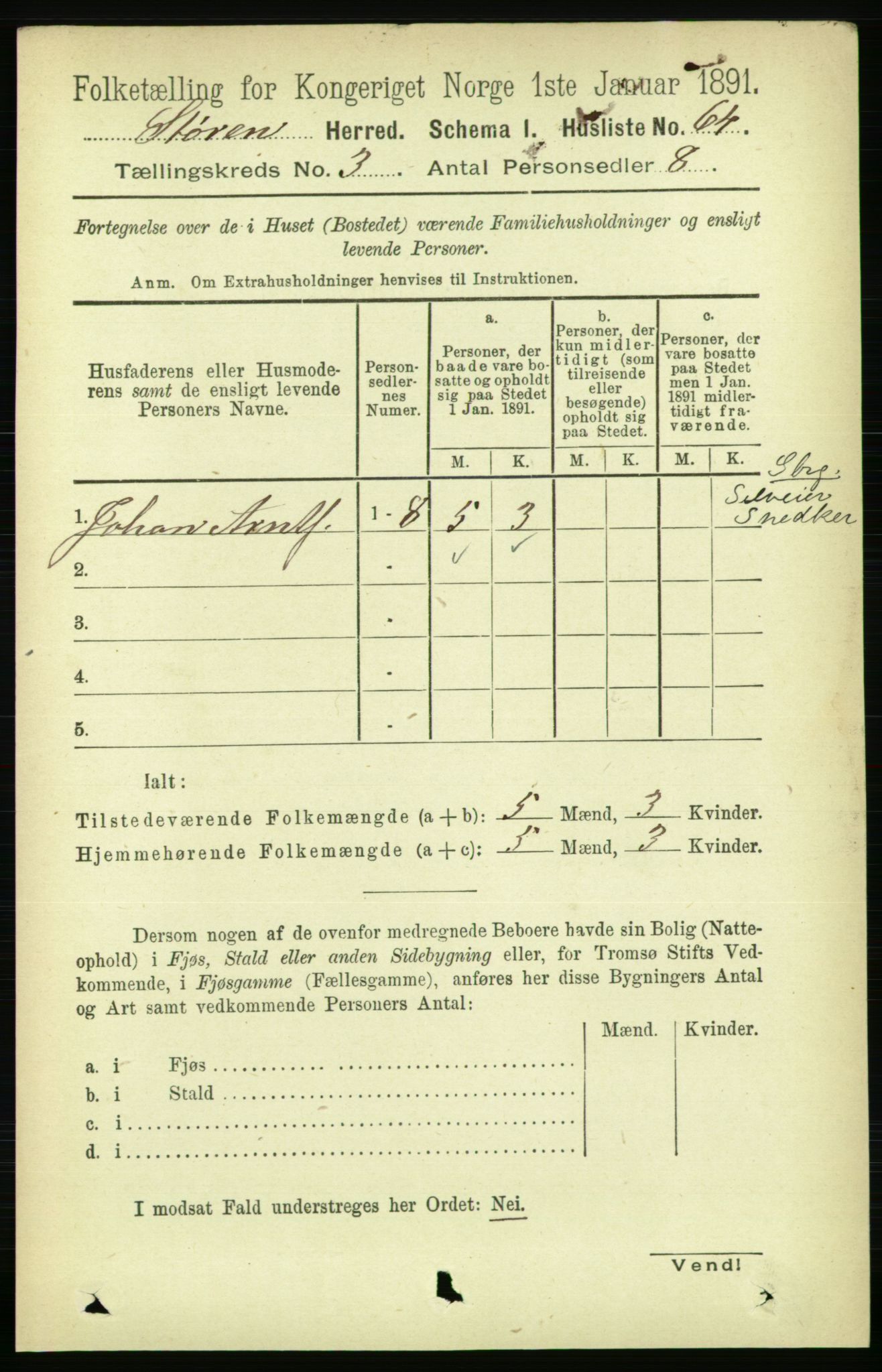 RA, 1891 census for 1648 Støren, 1891, p. 787