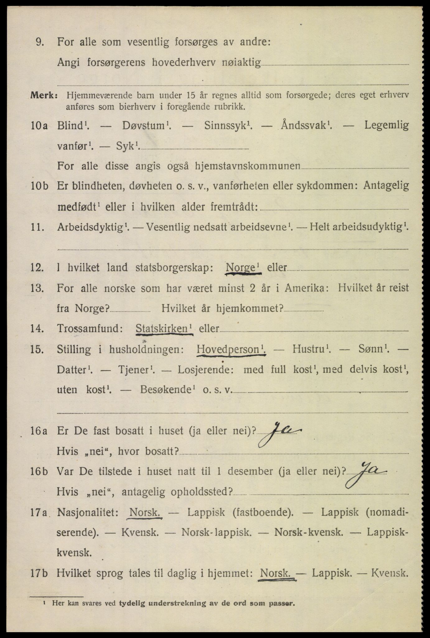 SAT, 1920 census for Bodin, 1920, p. 8437