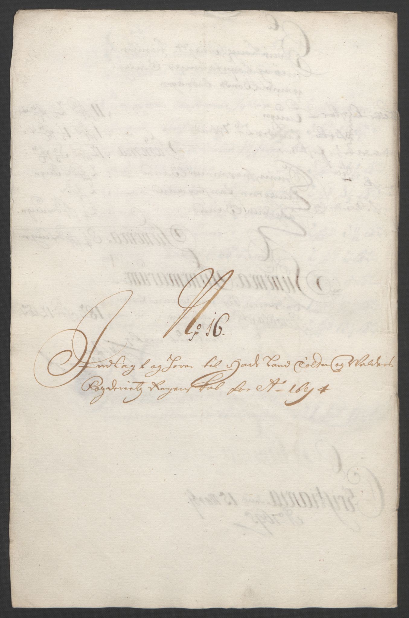 Rentekammeret inntil 1814, Reviderte regnskaper, Fogderegnskap, RA/EA-4092/R18/L1292: Fogderegnskap Hadeland, Toten og Valdres, 1693-1694, p. 440