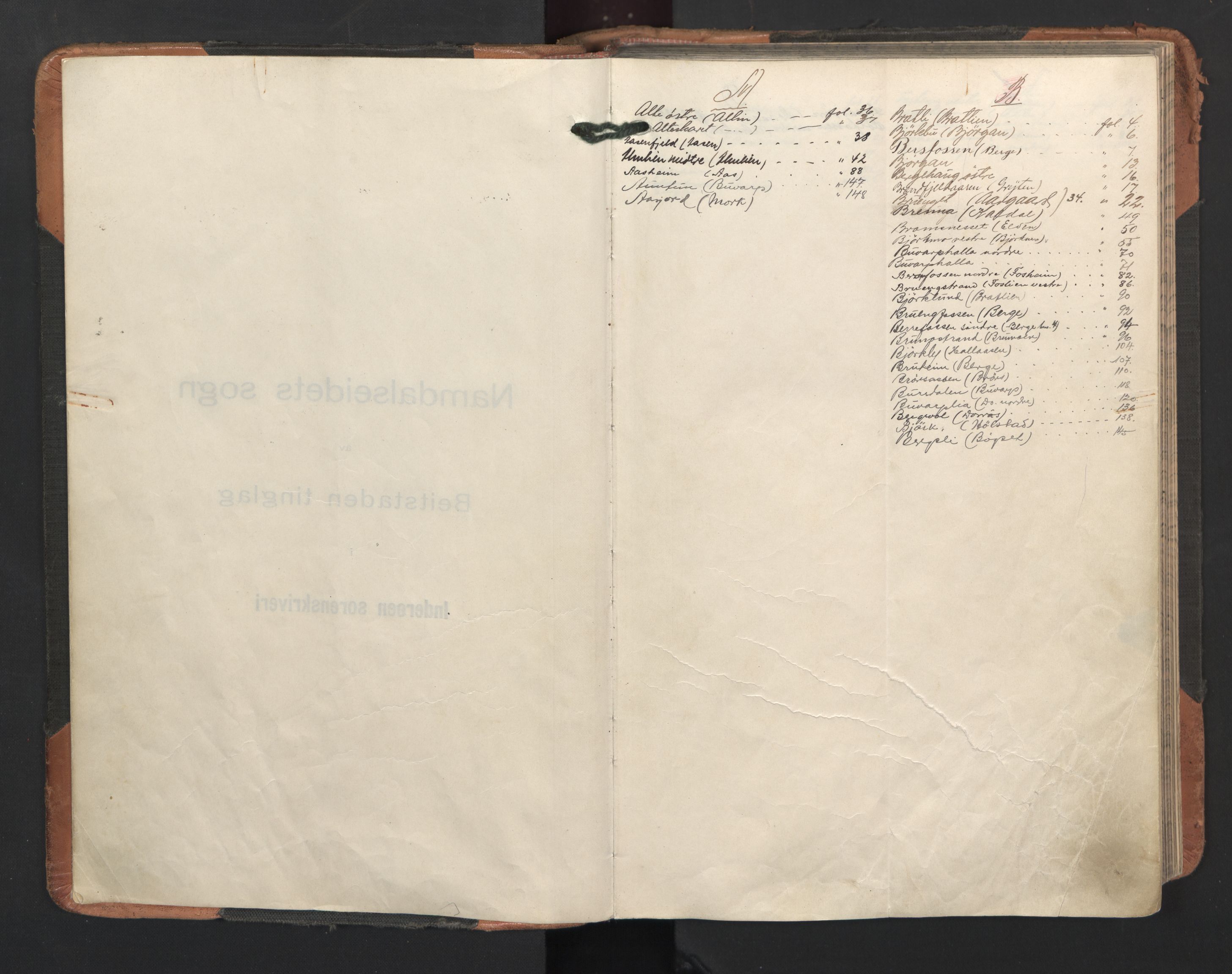 Inderøy sorenskriveri, SAT/A-4147/1/2/2A/2Aa/L0019: Mortgage register no. 19, 1910-1950