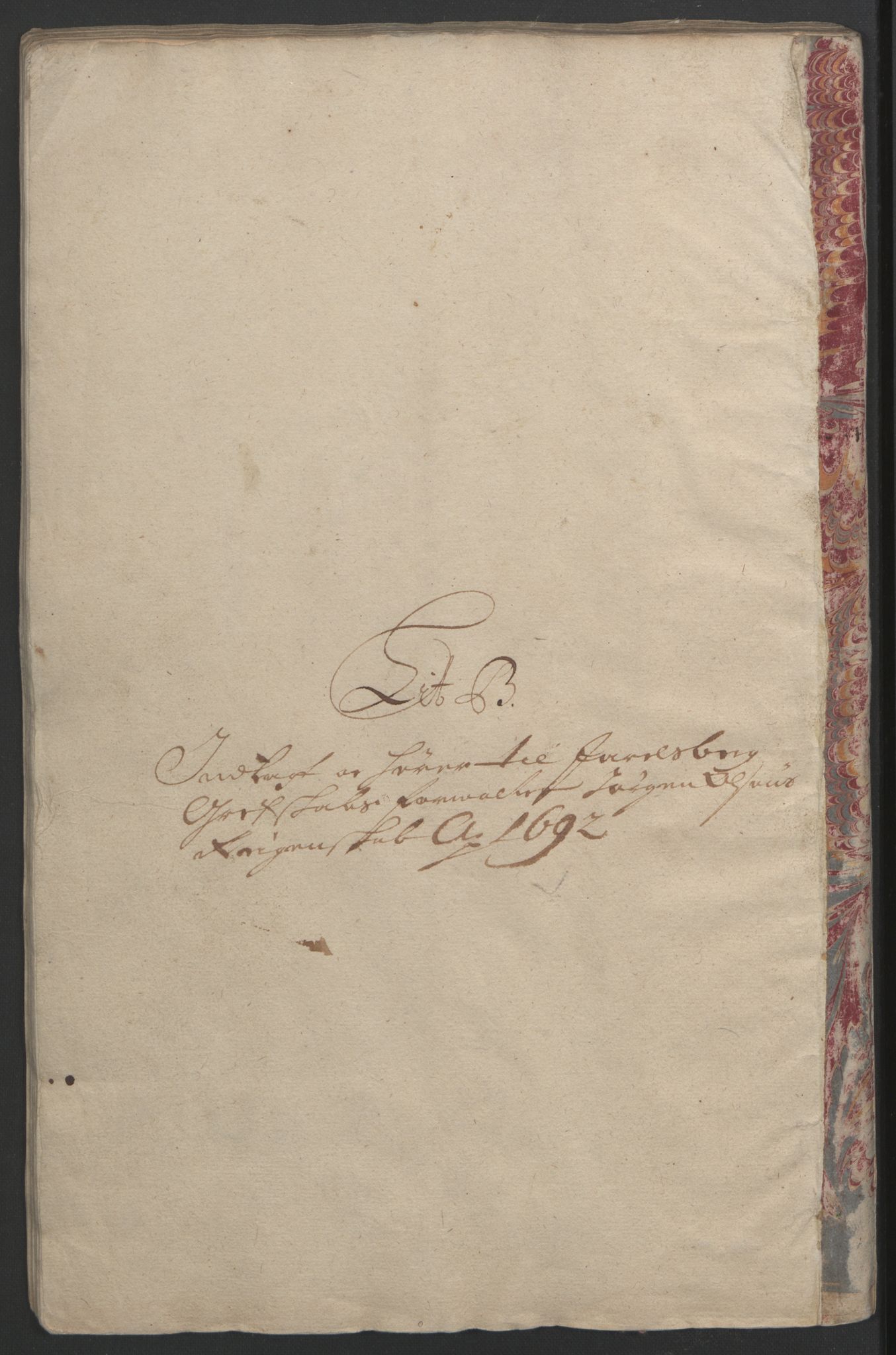 Rentekammeret inntil 1814, Reviderte regnskaper, Fogderegnskap, RA/EA-4092/R32/L1865: Fogderegnskap Jarlsberg grevskap, 1692, p. 205