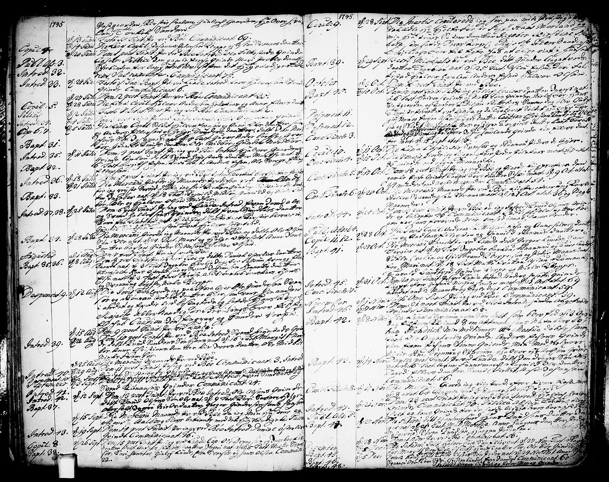 Bø kirkebøker, SAKO/A-257/F/Fa/L0003: Parish register (official) no. 3, 1733-1748, p. 32
