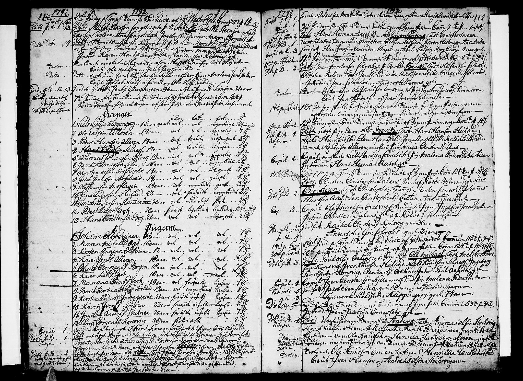 Ministerialprotokoller, klokkerbøker og fødselsregistre - Nordland, SAT/A-1459/839/L0563: Parish register (official) no. 839A01 /1, 1767-1824, p. 117-118