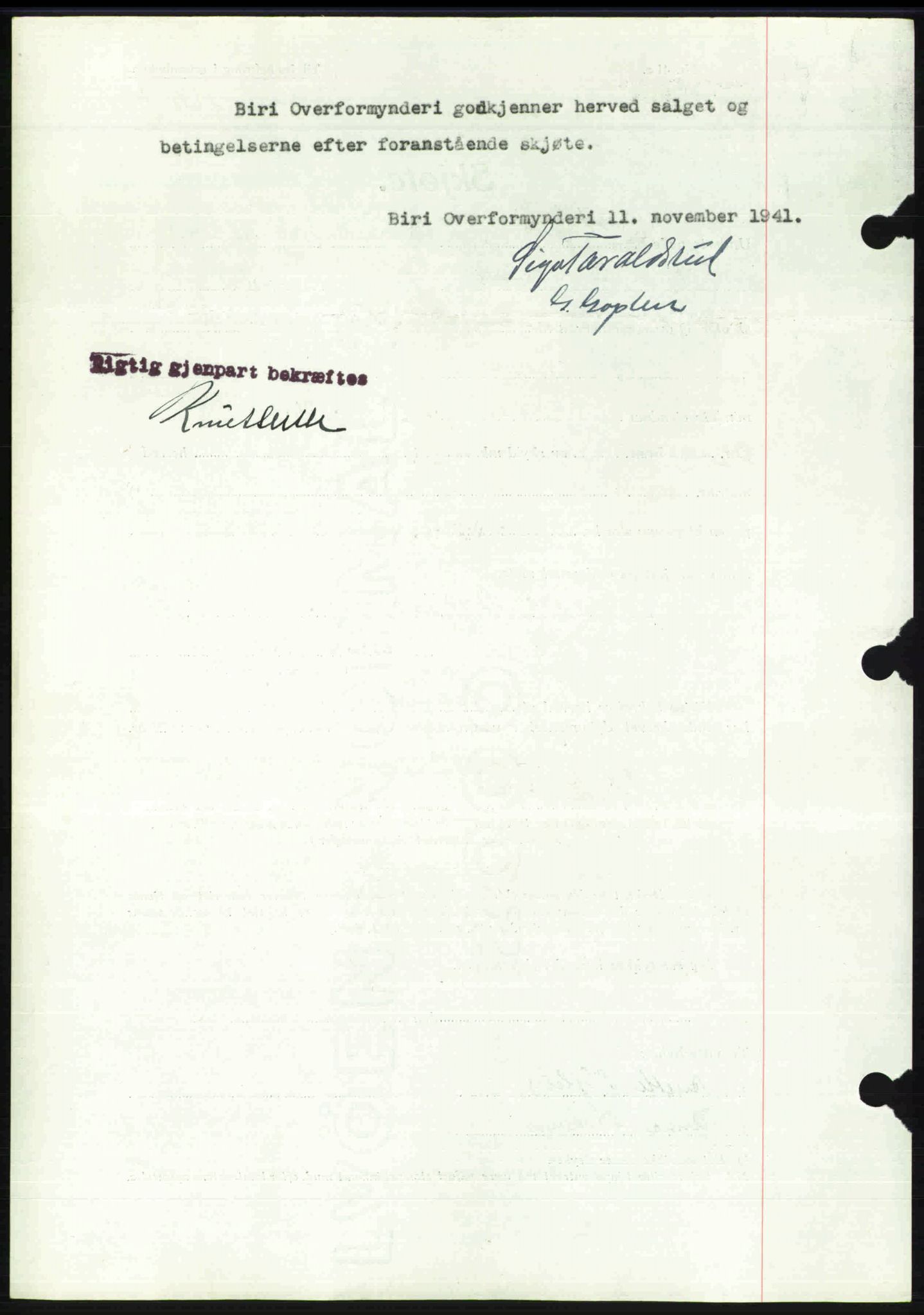 Toten tingrett, SAH/TING-006/H/Hb/Hbc/L0008: Mortgage book no. Hbc-08, 1941-1941, Diary no: : 2318/1941