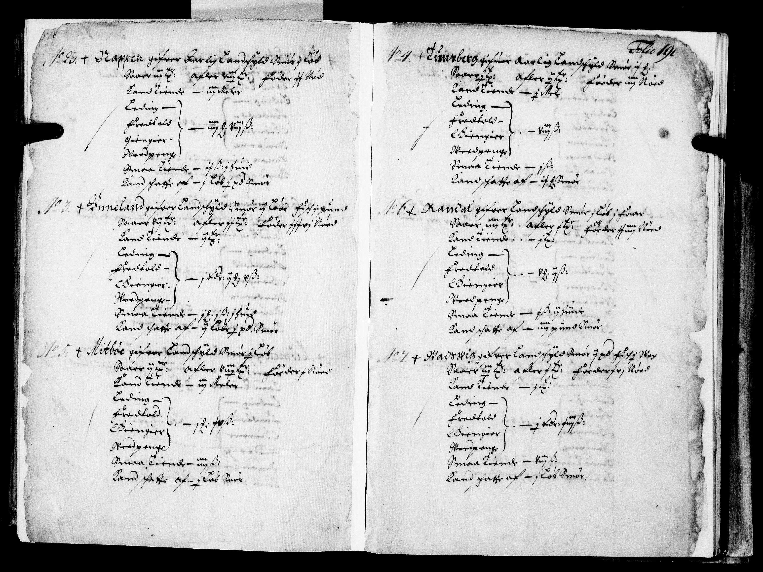 Rentekammeret inntil 1814, Realistisk ordnet avdeling, AV/RA-EA-4070/N/Nb/Nba/L0039: Nordhordland fogderi, 1667, p. 189b-190a