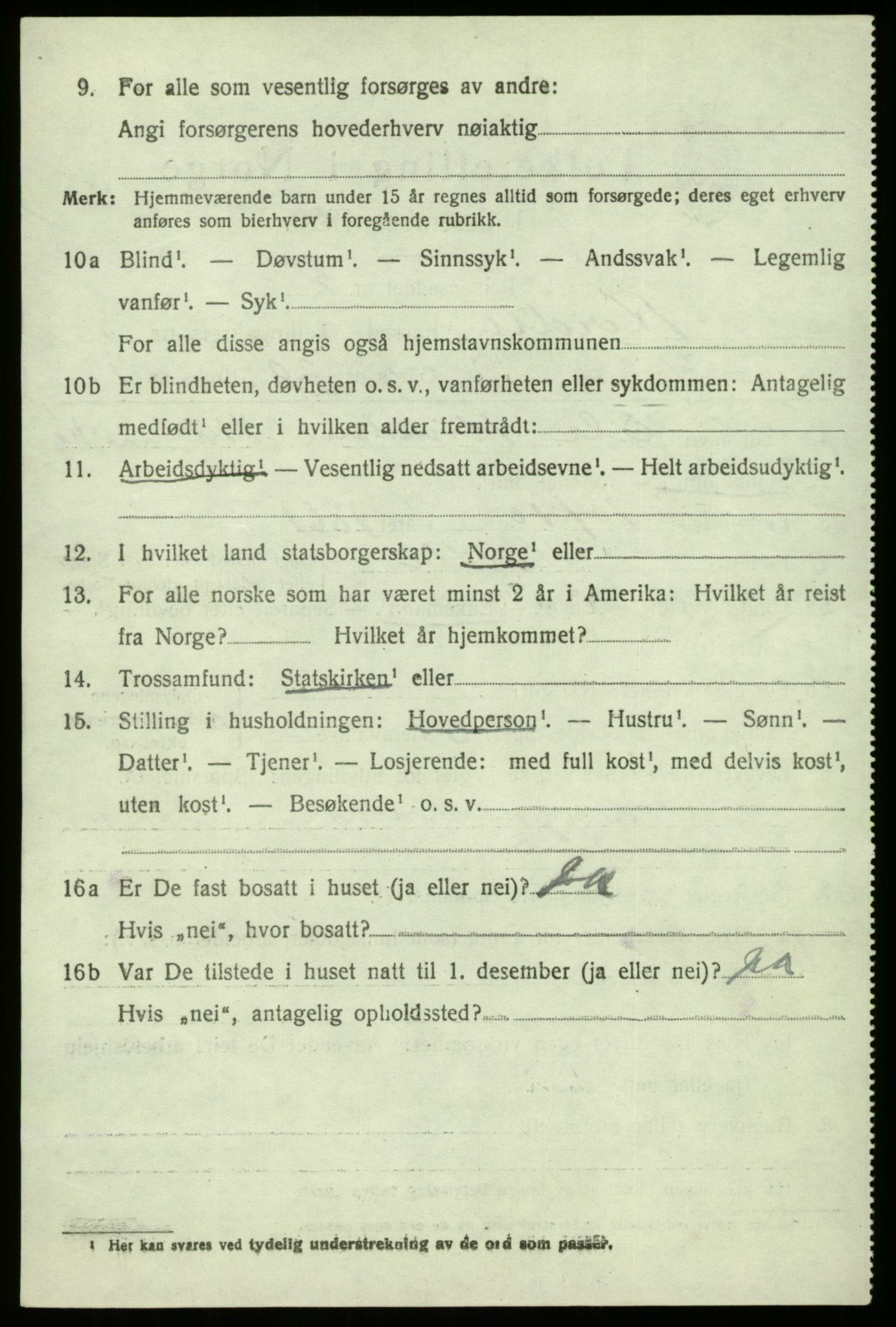 SAB, 1920 census for Herdla, 1920, p. 4030