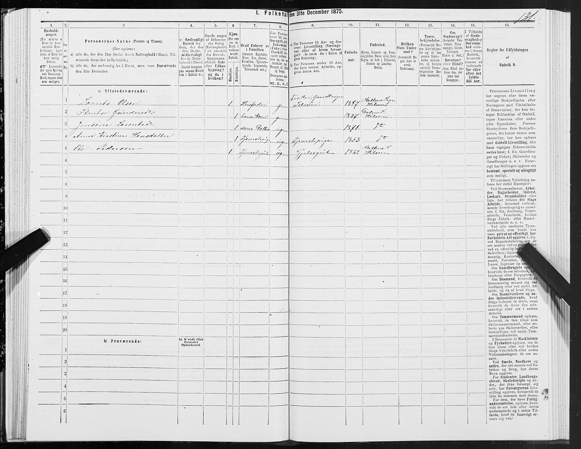 SAT, 1875 census for 1617P Hitra, 1875, p. 7131