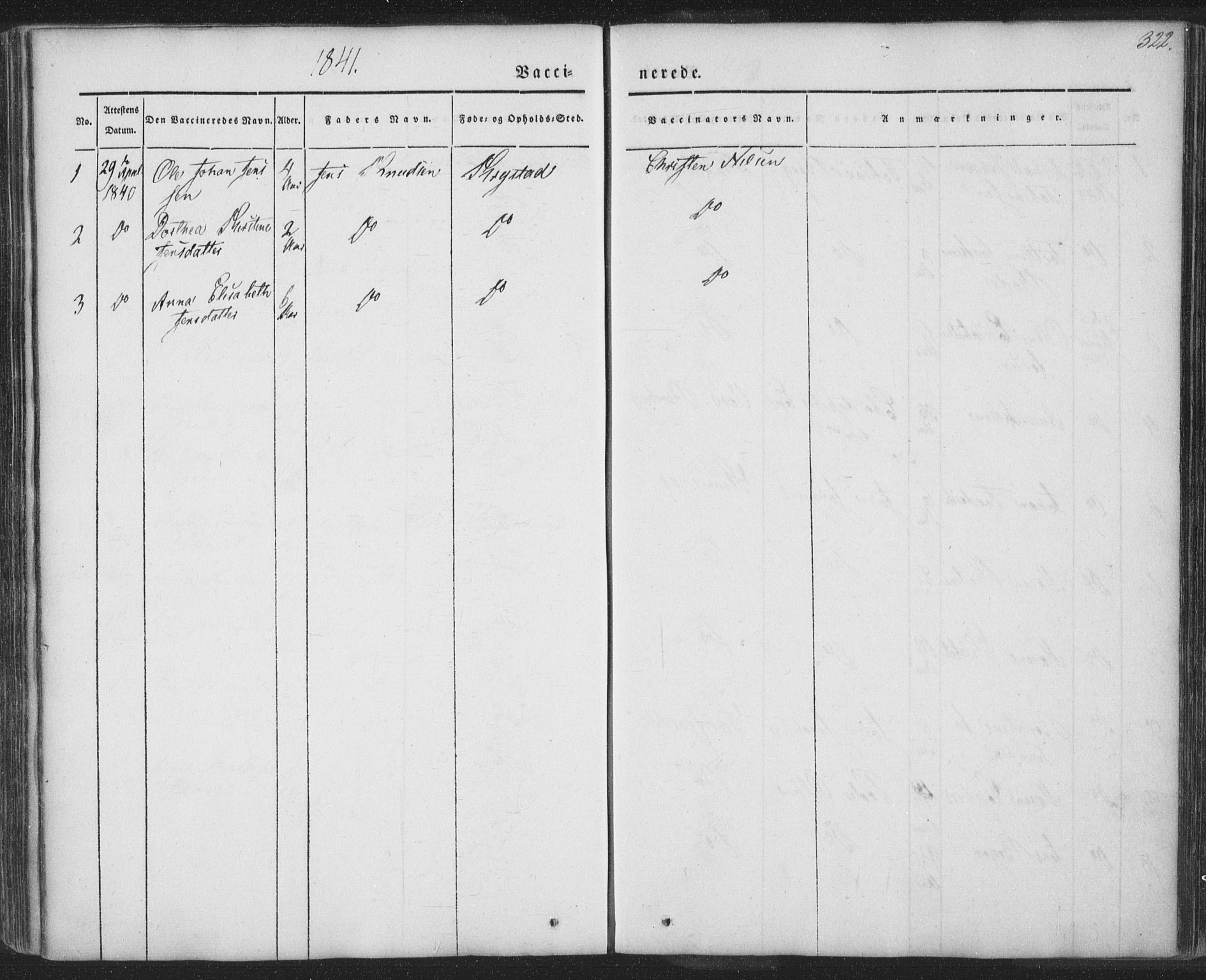 Ministerialprotokoller, klokkerbøker og fødselsregistre - Nordland, SAT/A-1459/885/L1202: Parish register (official) no. 885A03, 1838-1859, p. 322