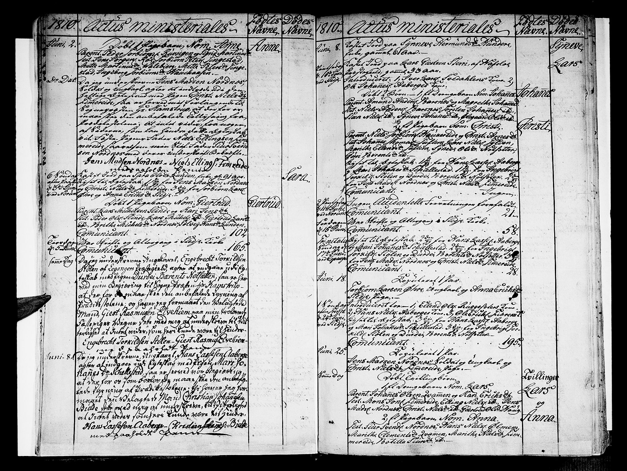 Sogndal sokneprestembete, SAB/A-81301/H/Haa/Haaa/L0009: Parish register (official) no. A 9, 1809-1821, p. 8