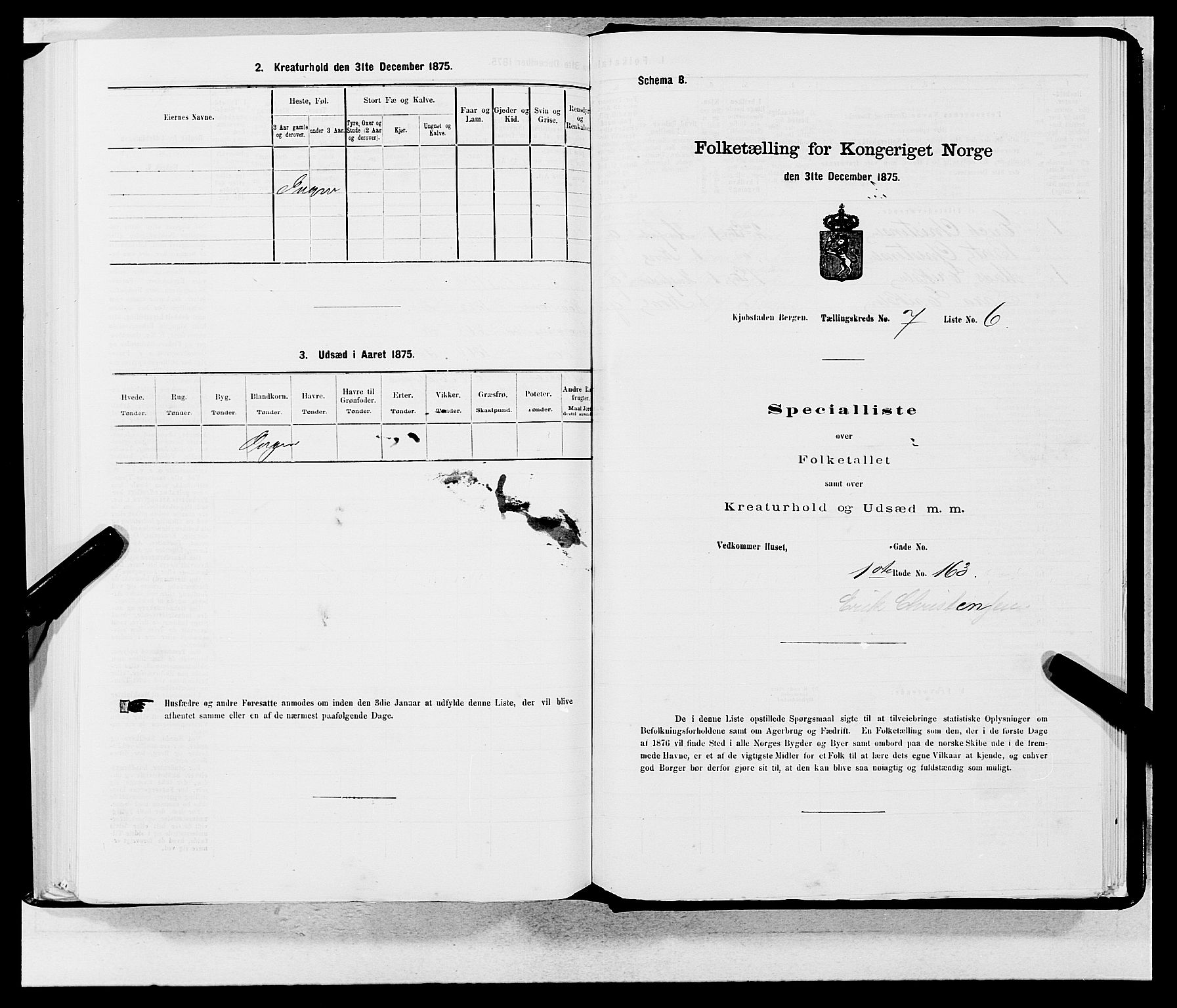 SAB, 1875 census for 1301 Bergen, 1875, p. 321