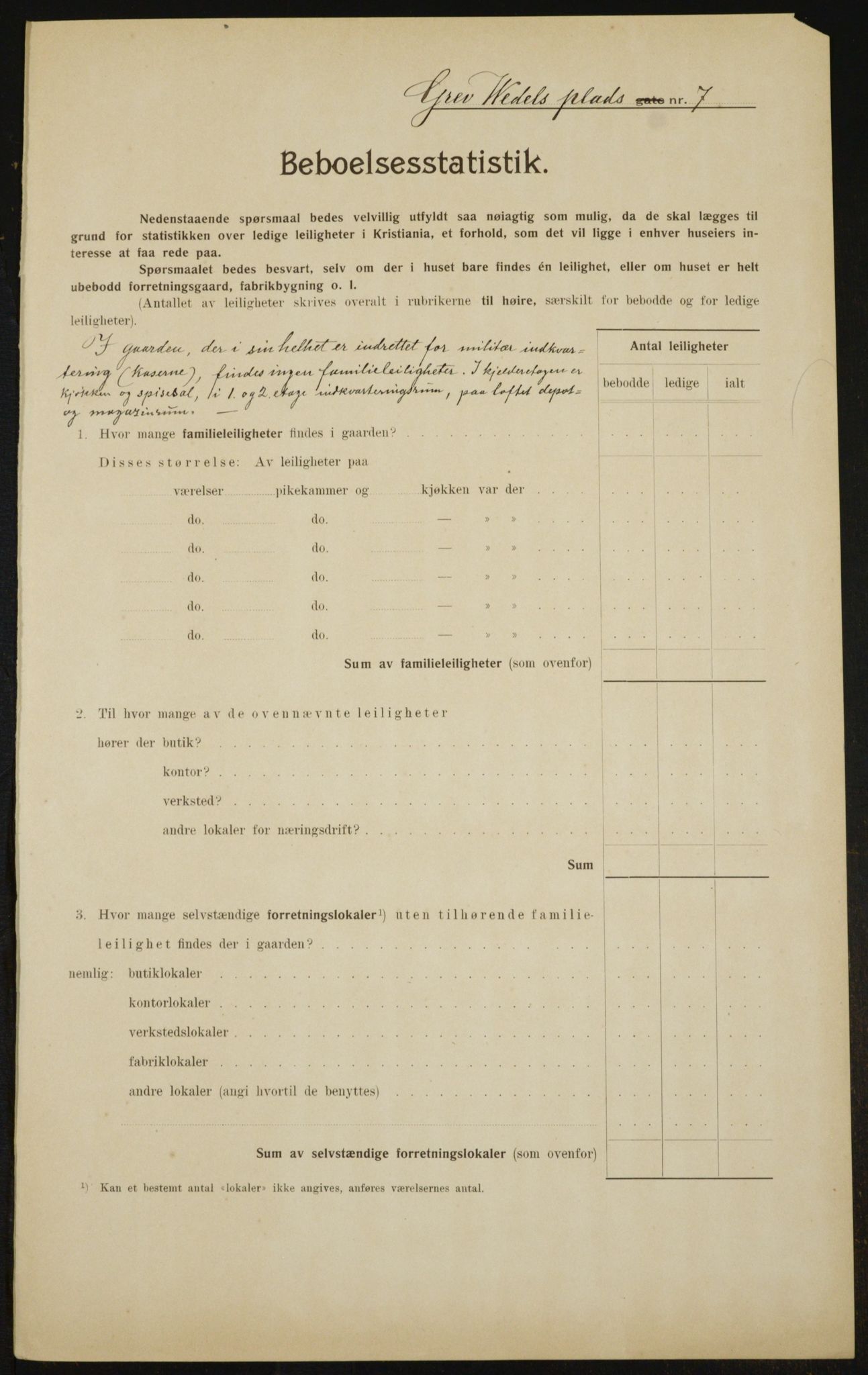 OBA, Municipal Census 1910 for Kristiania, 1910, p. 28447