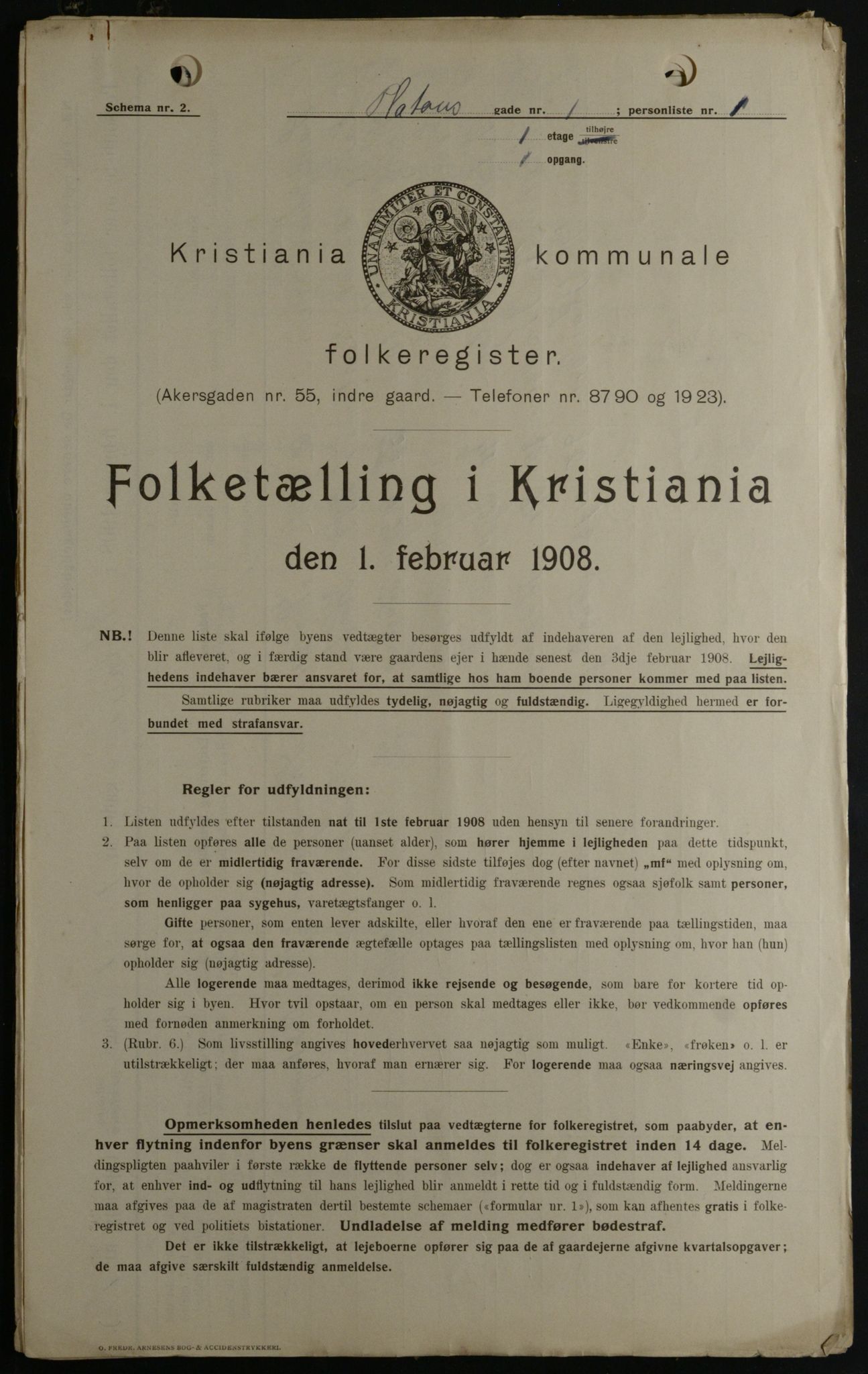 OBA, Municipal Census 1908 for Kristiania, 1908, p. 71976