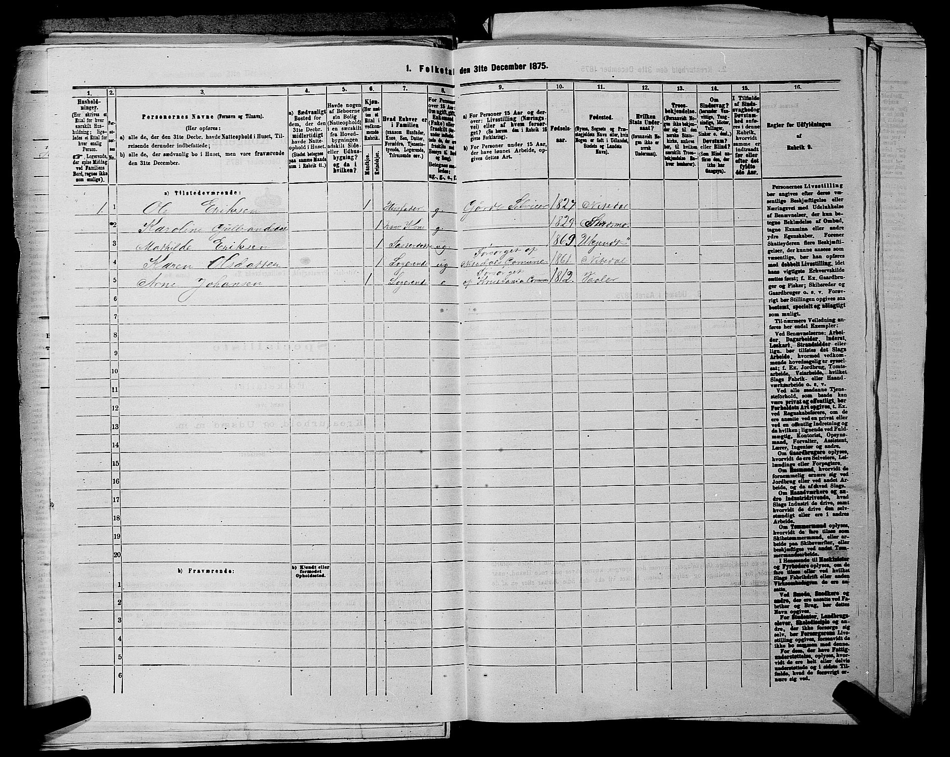 RA, 1875 census for 0233P Nittedal, 1875, p. 389