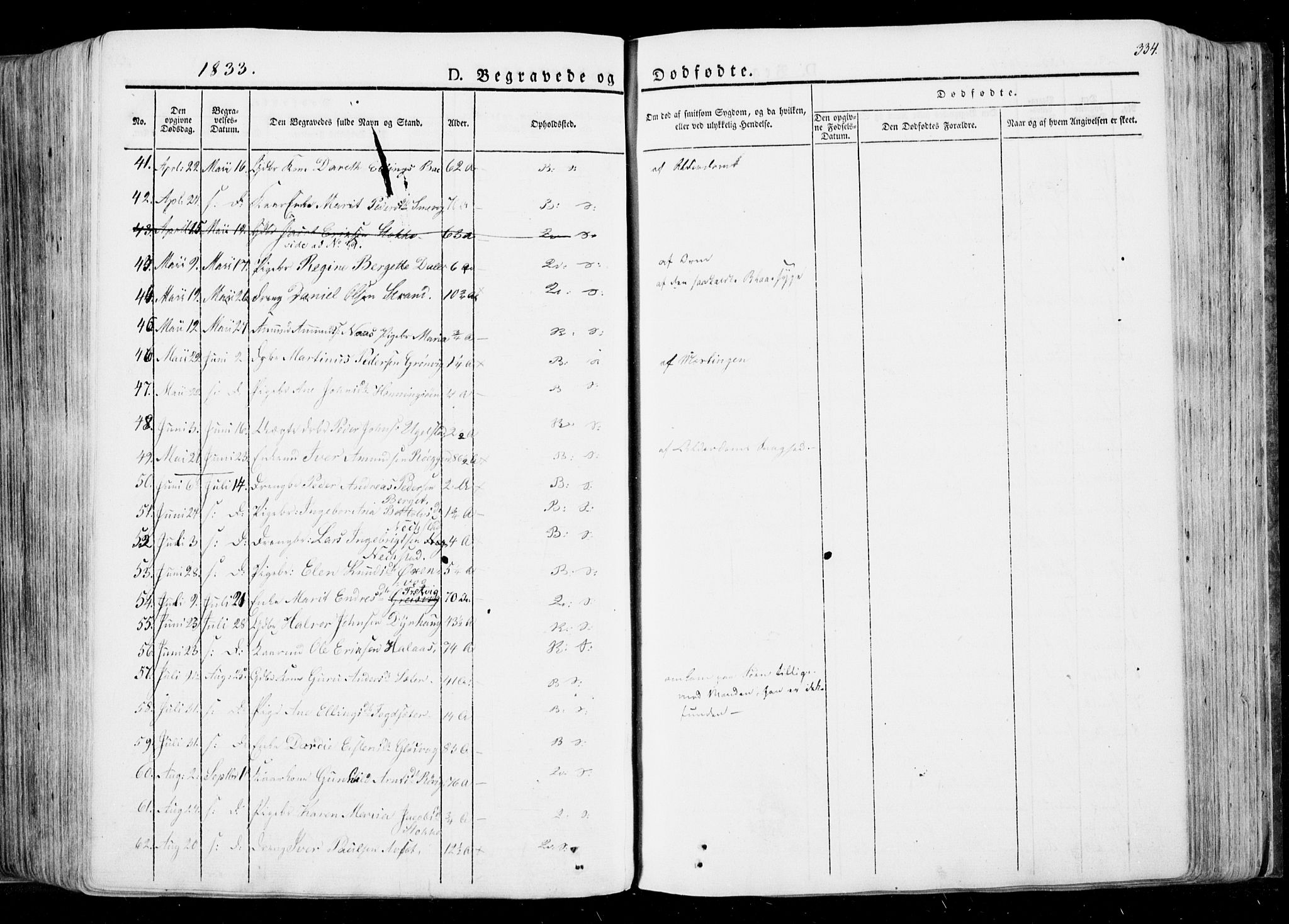 Ministerialprotokoller, klokkerbøker og fødselsregistre - Møre og Romsdal, AV/SAT-A-1454/568/L0803: Parish register (official) no. 568A10, 1830-1853, p. 334