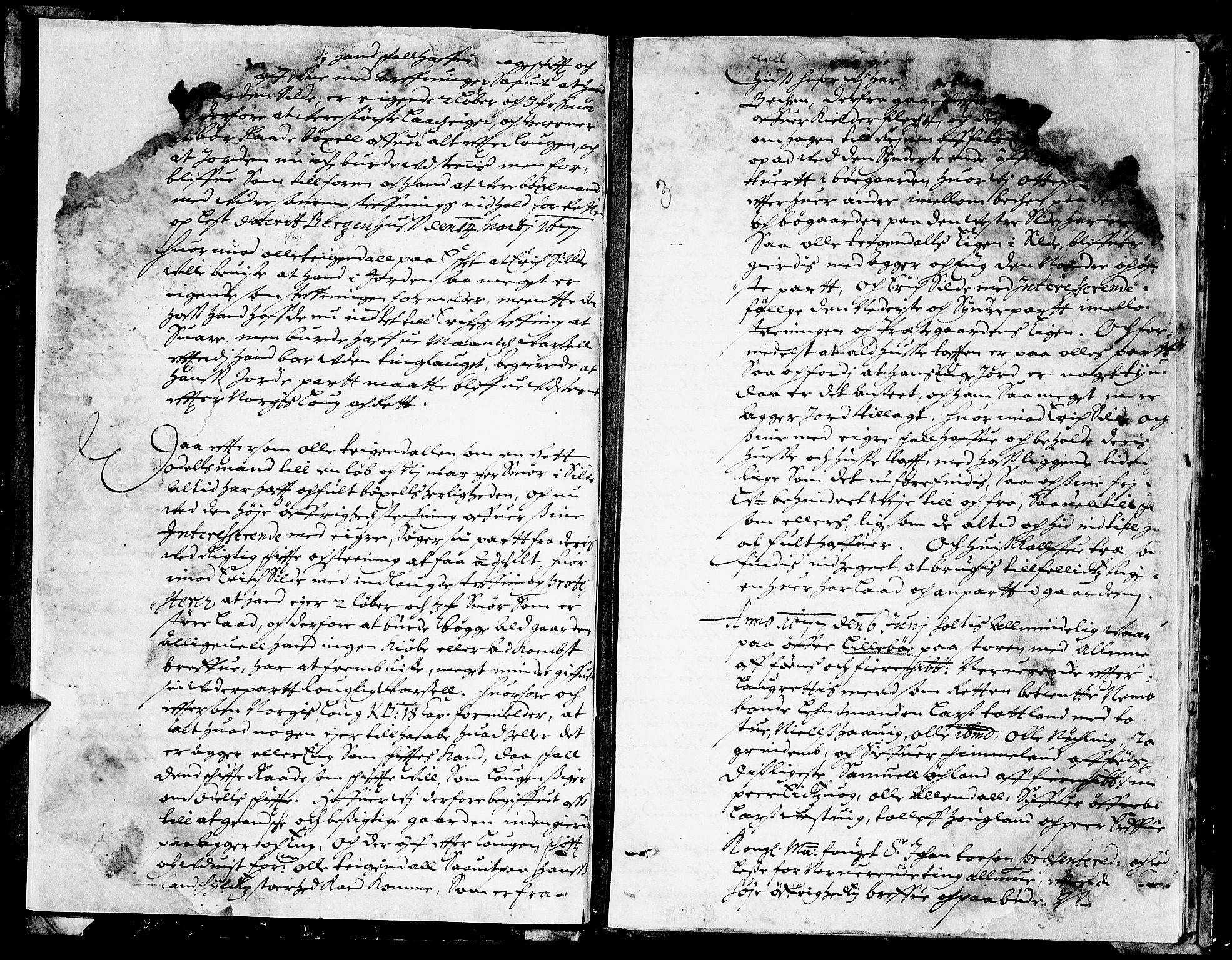 Sunnhordland sorenskrivar, SAB/A-2401/1/F/Faa/L0017: Tingbøker, 1677-1678, p. 2b-3a